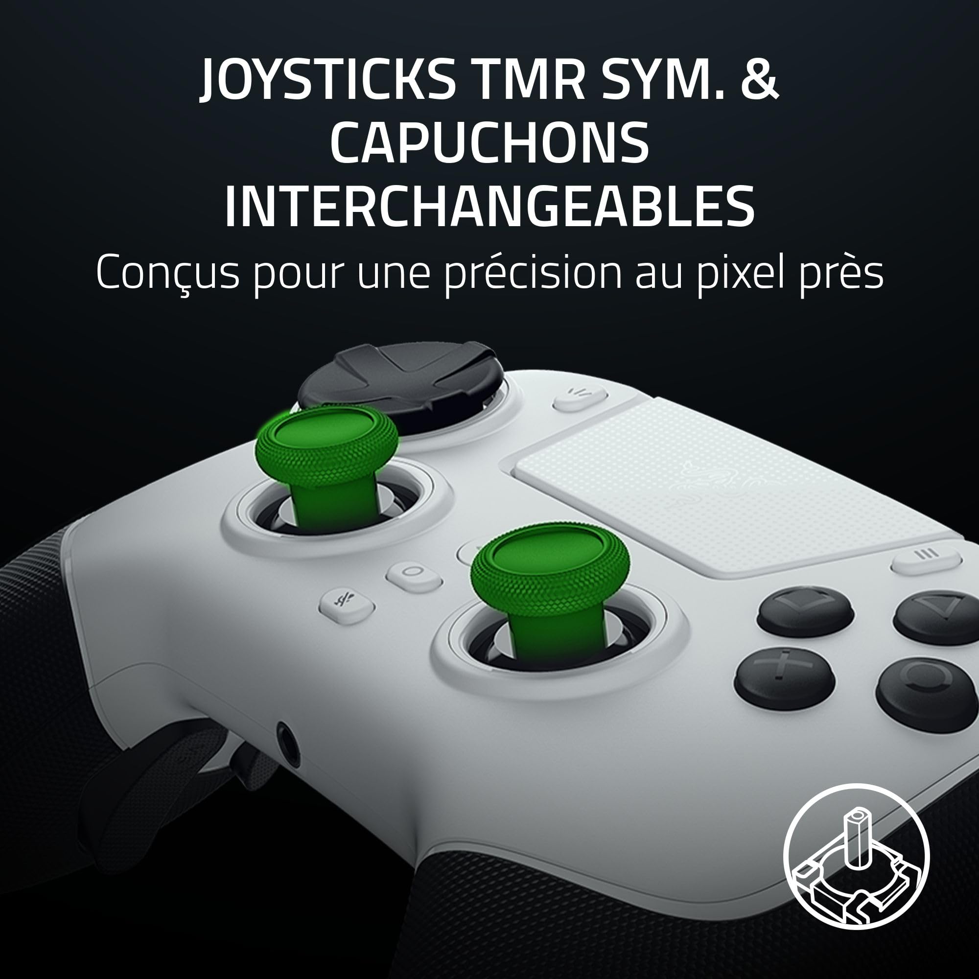 razer-raiju-v3-pro-manette-sans-fil-esport-sous-licence-ps5-et-pc-4-boutons-amov image 4