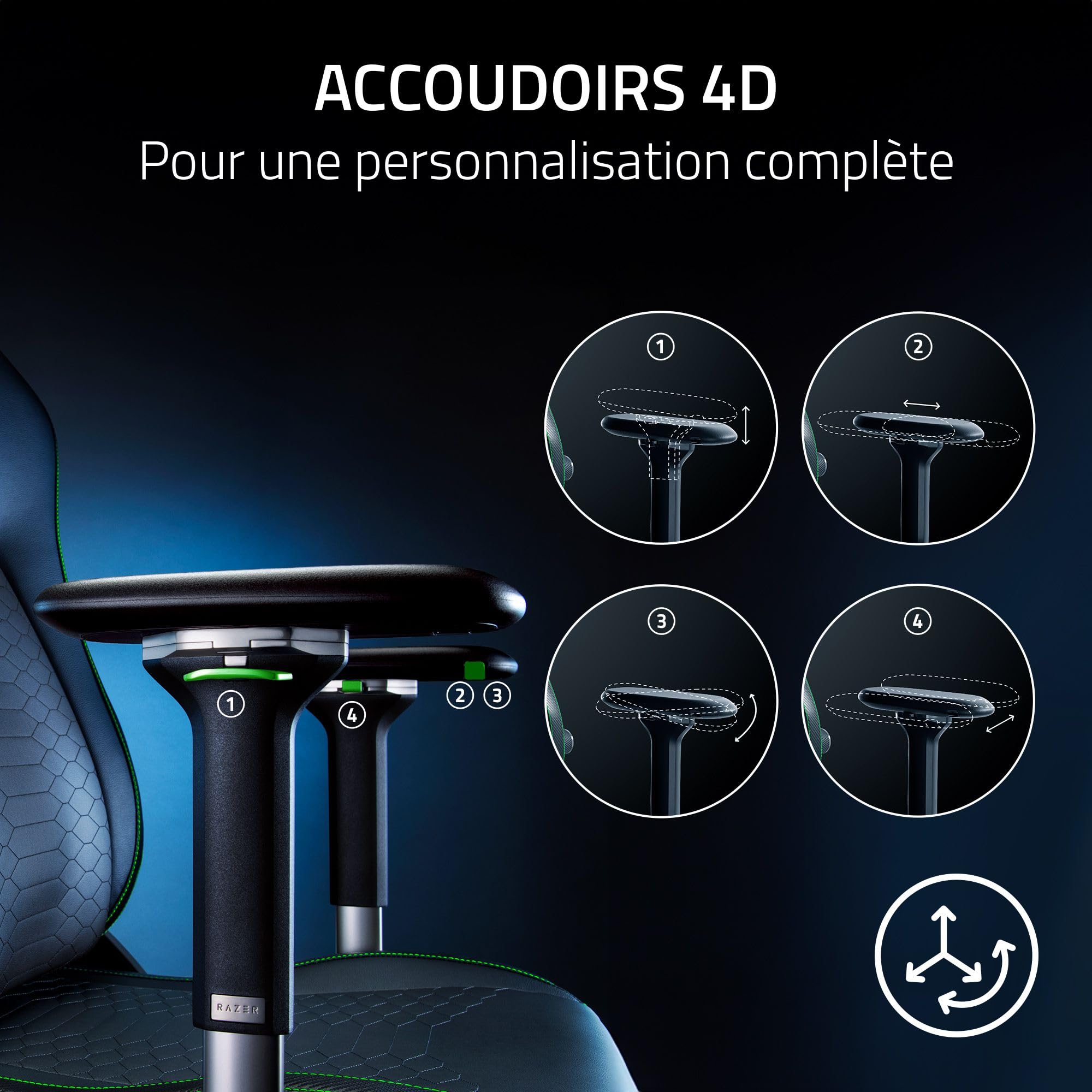 razer-iskur-v2-noir-chaise-gaming-ergonomique-avec-support-lombaire-adaptatif-mo image 6