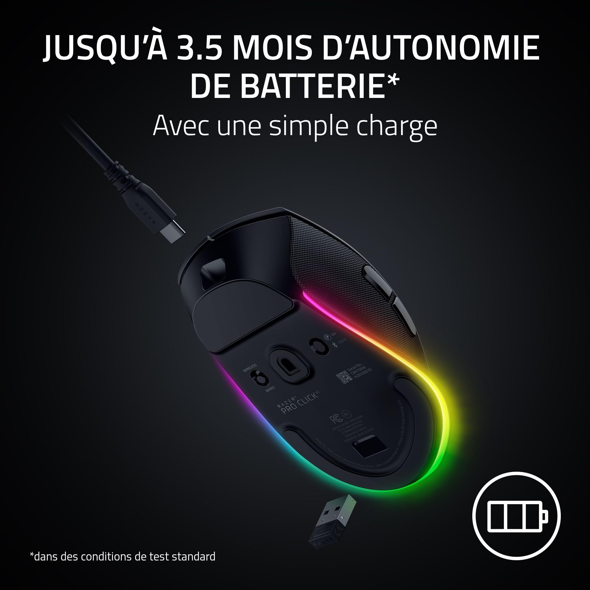 razer-pro-click-v2-souris-ergonomique-sans-fil-capteur-optique-30k-focus-pro-ass image 4