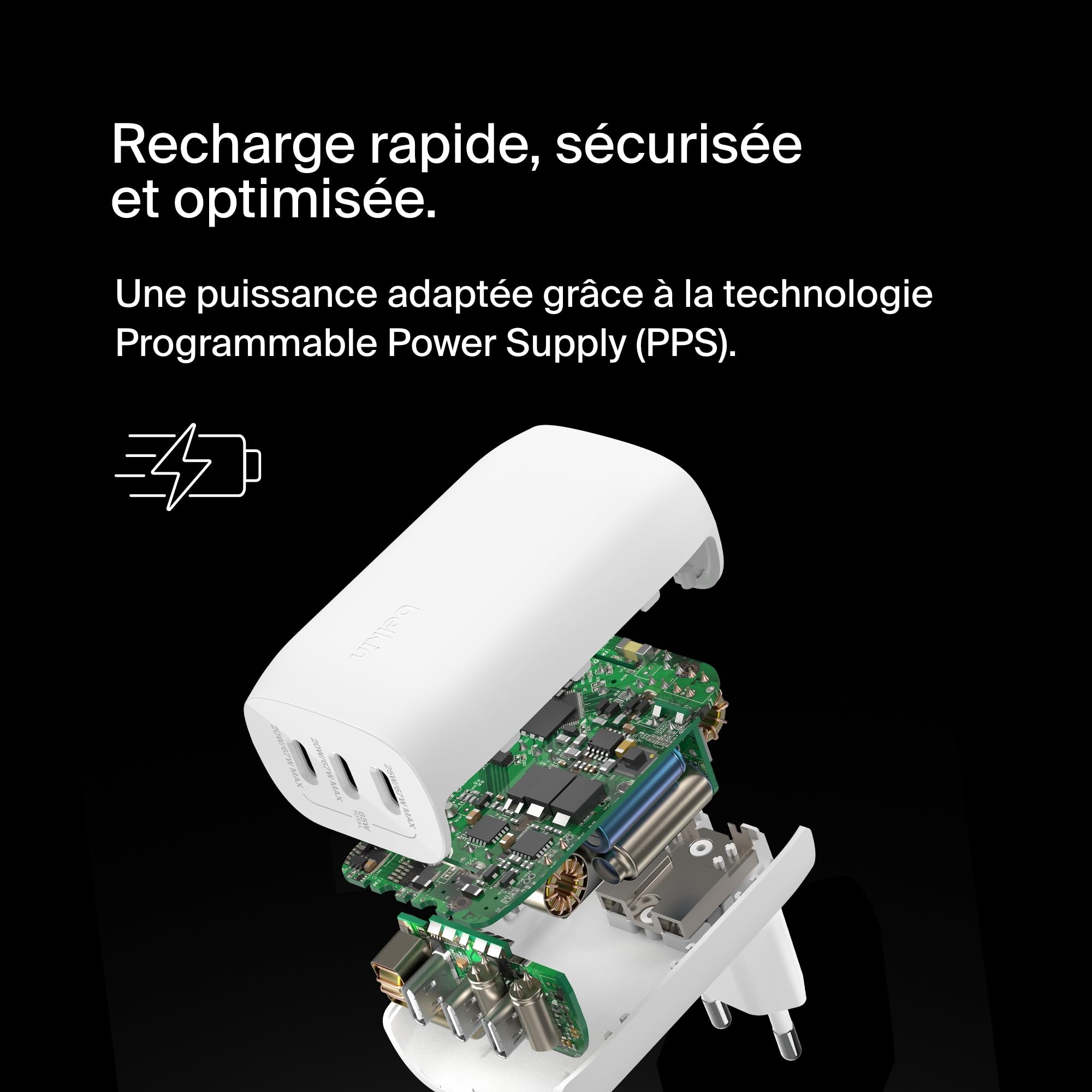 belkin-boostcharge-chargeur-secteur-3-ports-usb-c-67w-pps-pd-blanc-iphone-16-mac image 4
