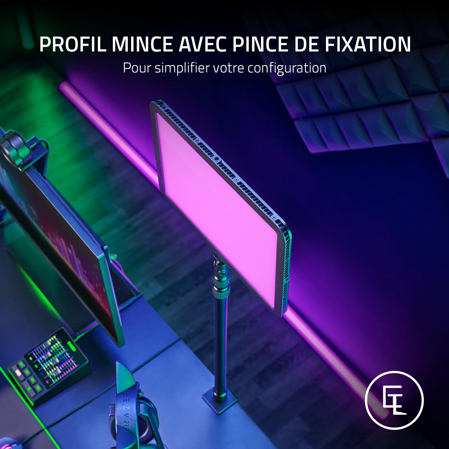 razer-key-light-chroma-panneau-d-clairage-rgb-pour-streaming-2900-7000k-clairage image 7