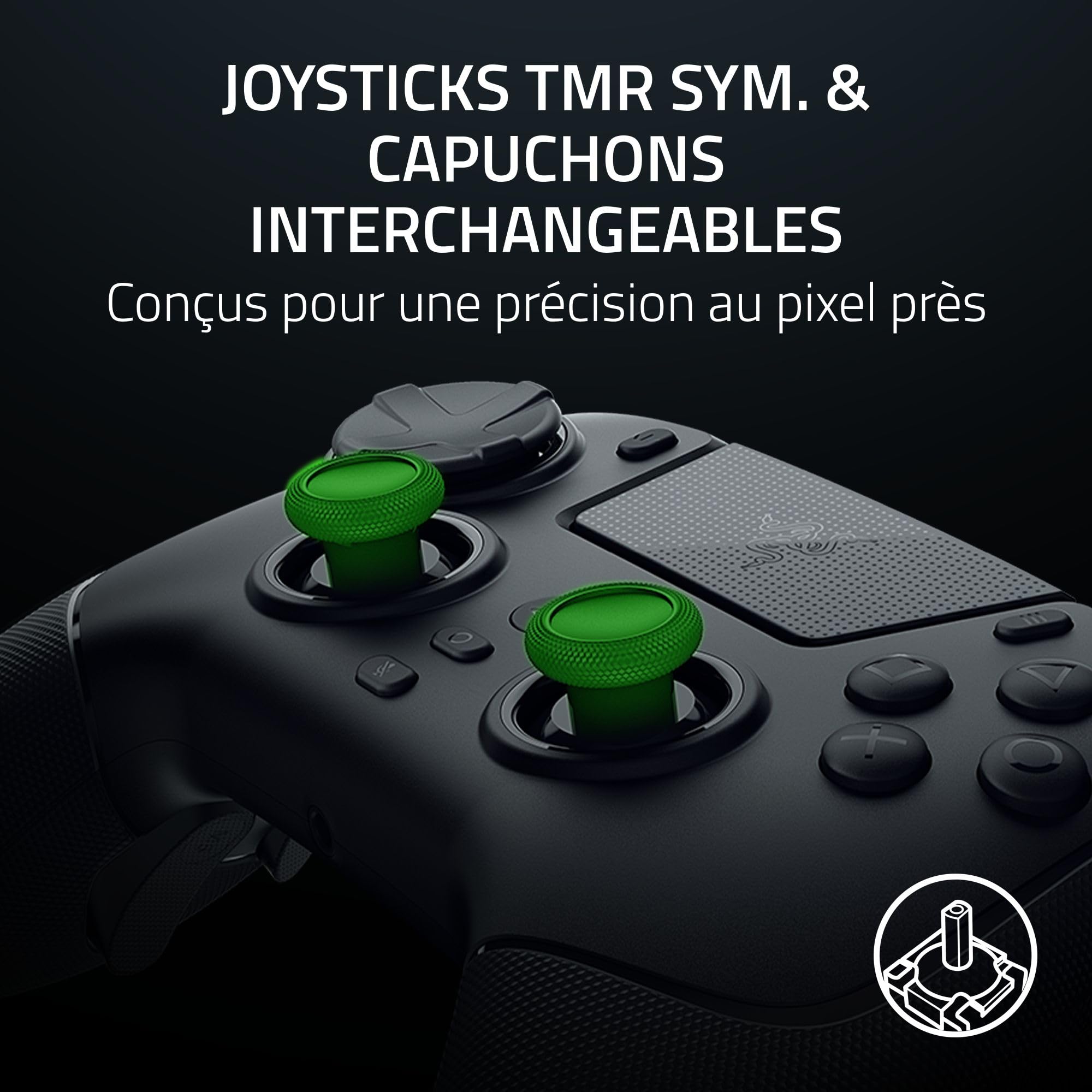 razer-raiju-v3-pro-manette-sans-fil-e-sport-ps5-et-pc-4-boutons-arri-re-amovible image 5