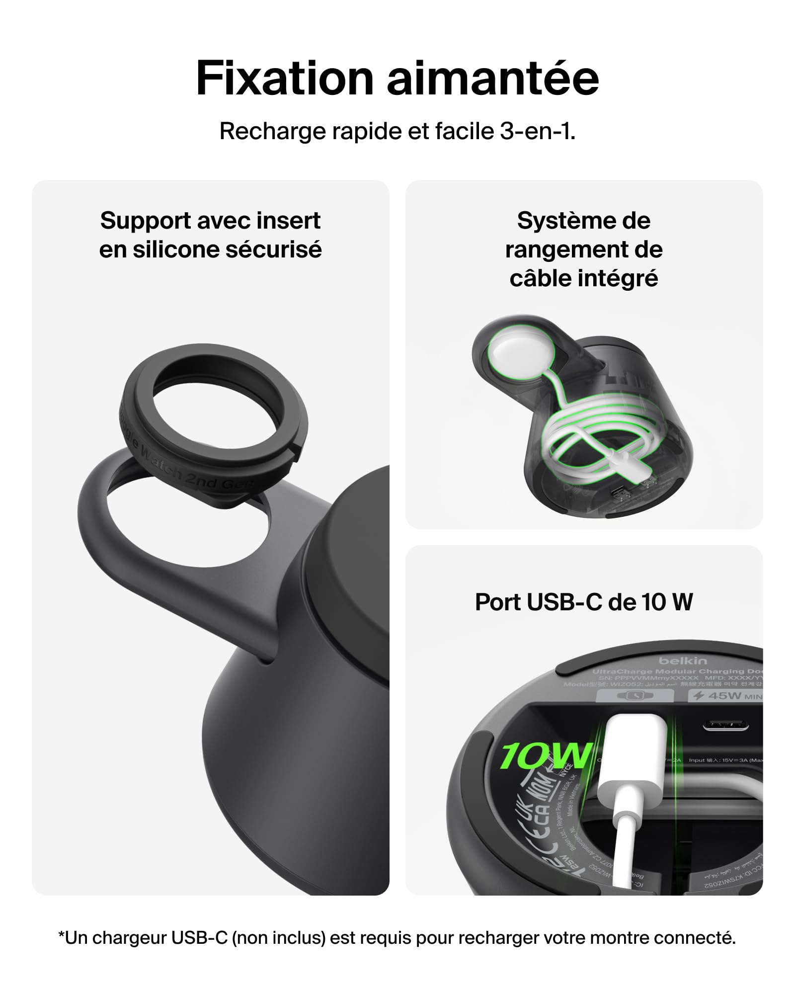 belkin-ultracharge-station-de-charge-3-en-1-magn-tique-qi2-25-w-avec-support-usb image 3