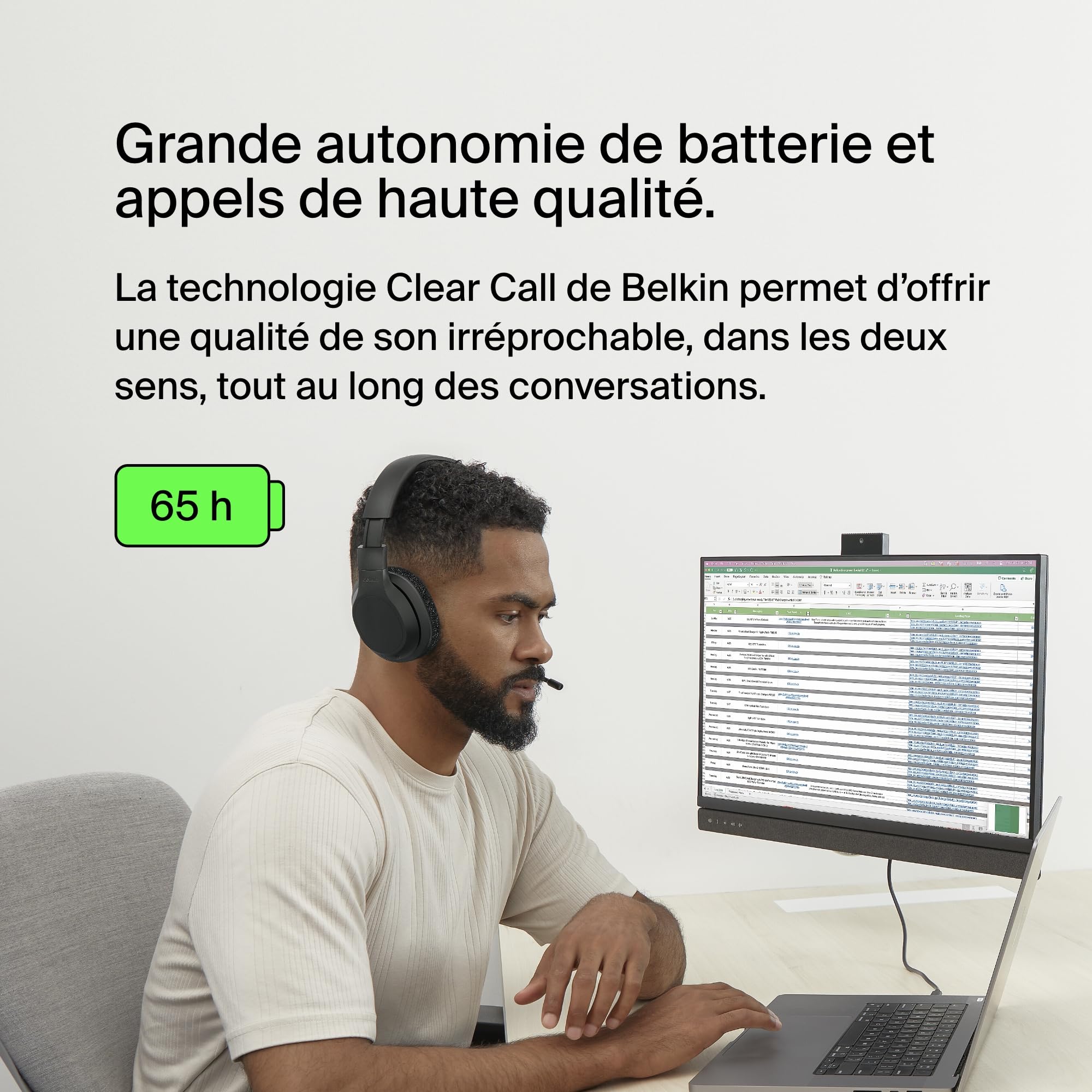 belkin-soundform-adapt-casque-bluetooth-circum-aural-avec-micro-enc-multipoint-6 image 3