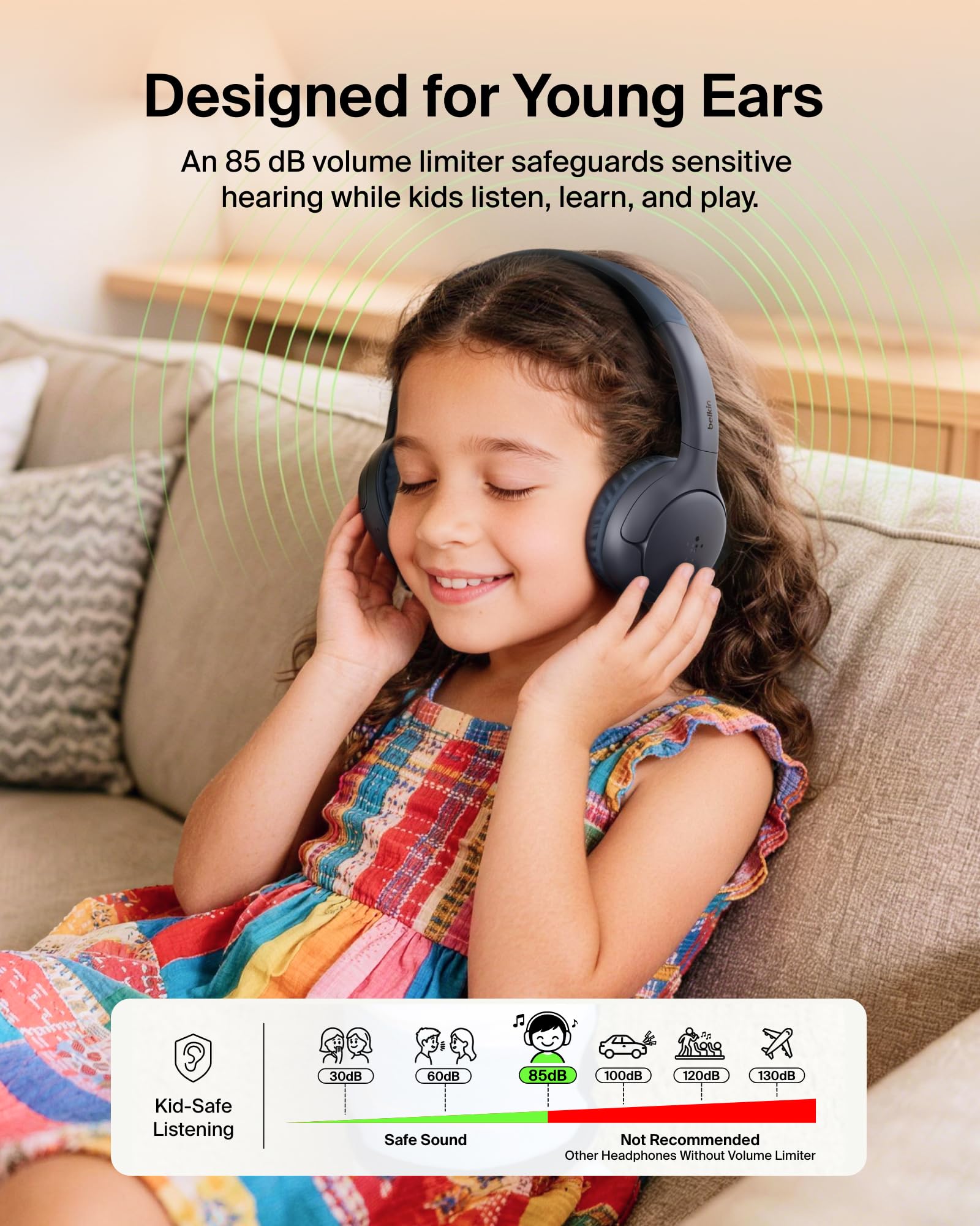 belkin-soundform-mini-2-casque-circum-aural-bluetooth-sans-fil-pour-enfants-55-h image 3