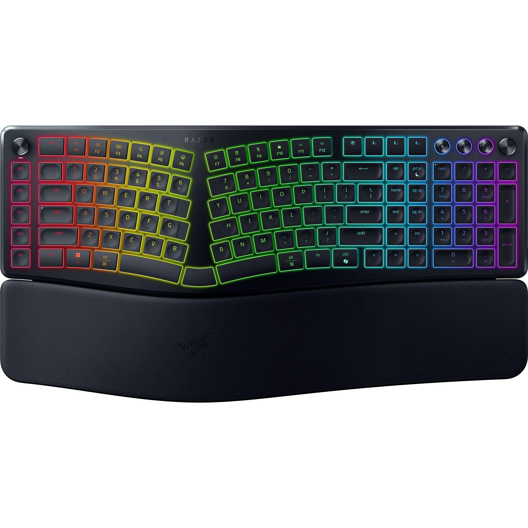 razer-pro-type-ergo-clavier-ergonomique-sans-fil-rgb-deux-parties-avec-ai-prompt image 1
