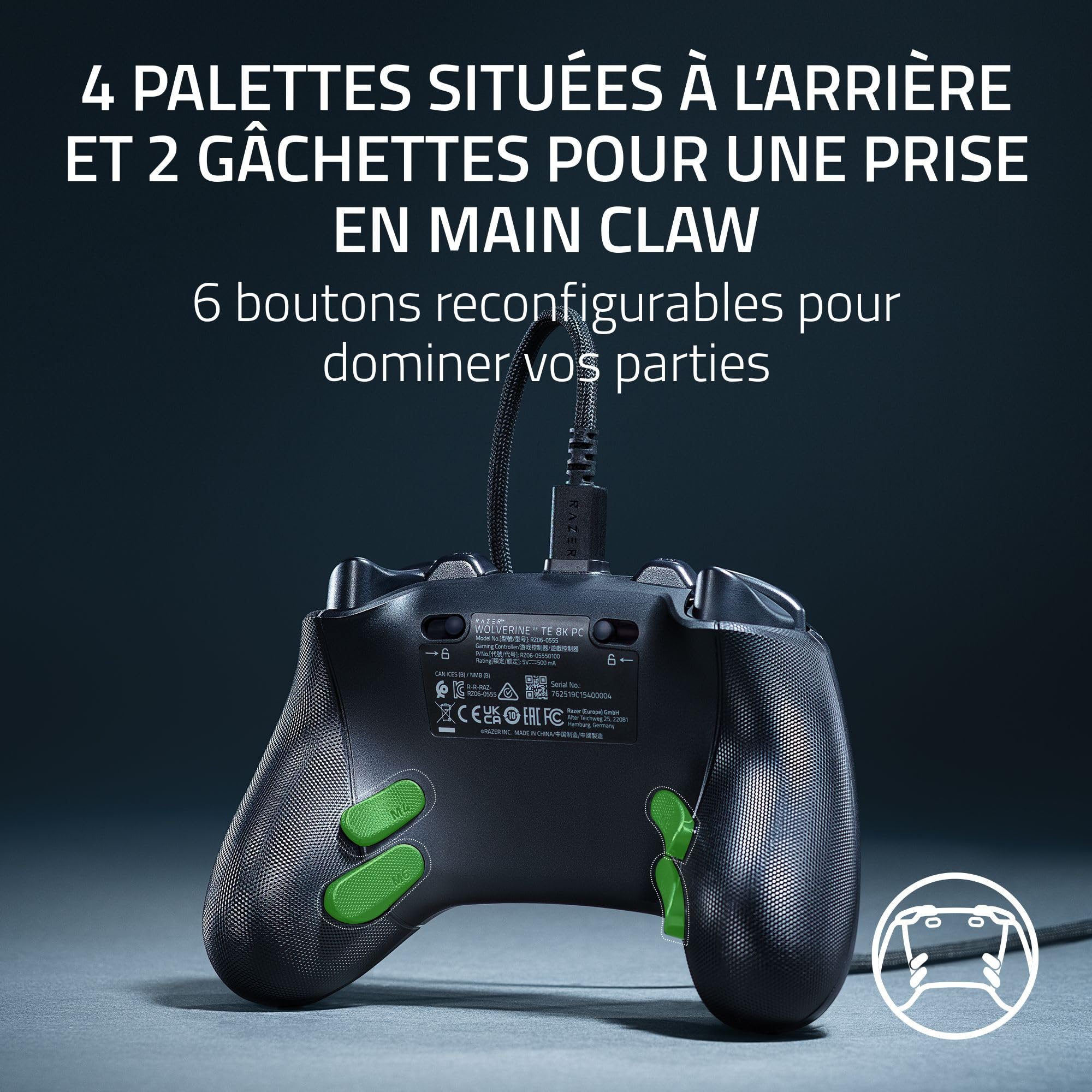 razer-wolverine-v3-tournament-edition-8k-pc-manette-esport-filaire-hyperpolling- image 5