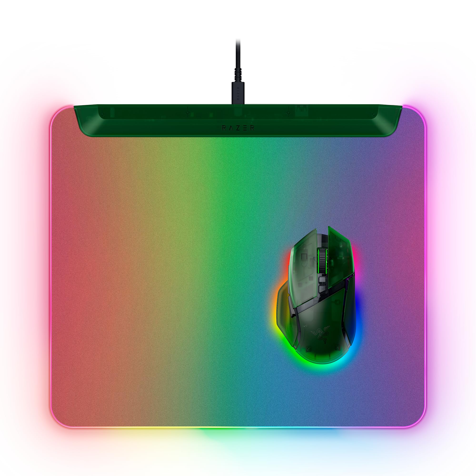 razer-firefly-v2-pro-phantom-green-tapis-de-souris-gaming-r-tro-clair-15-zones-c image 2