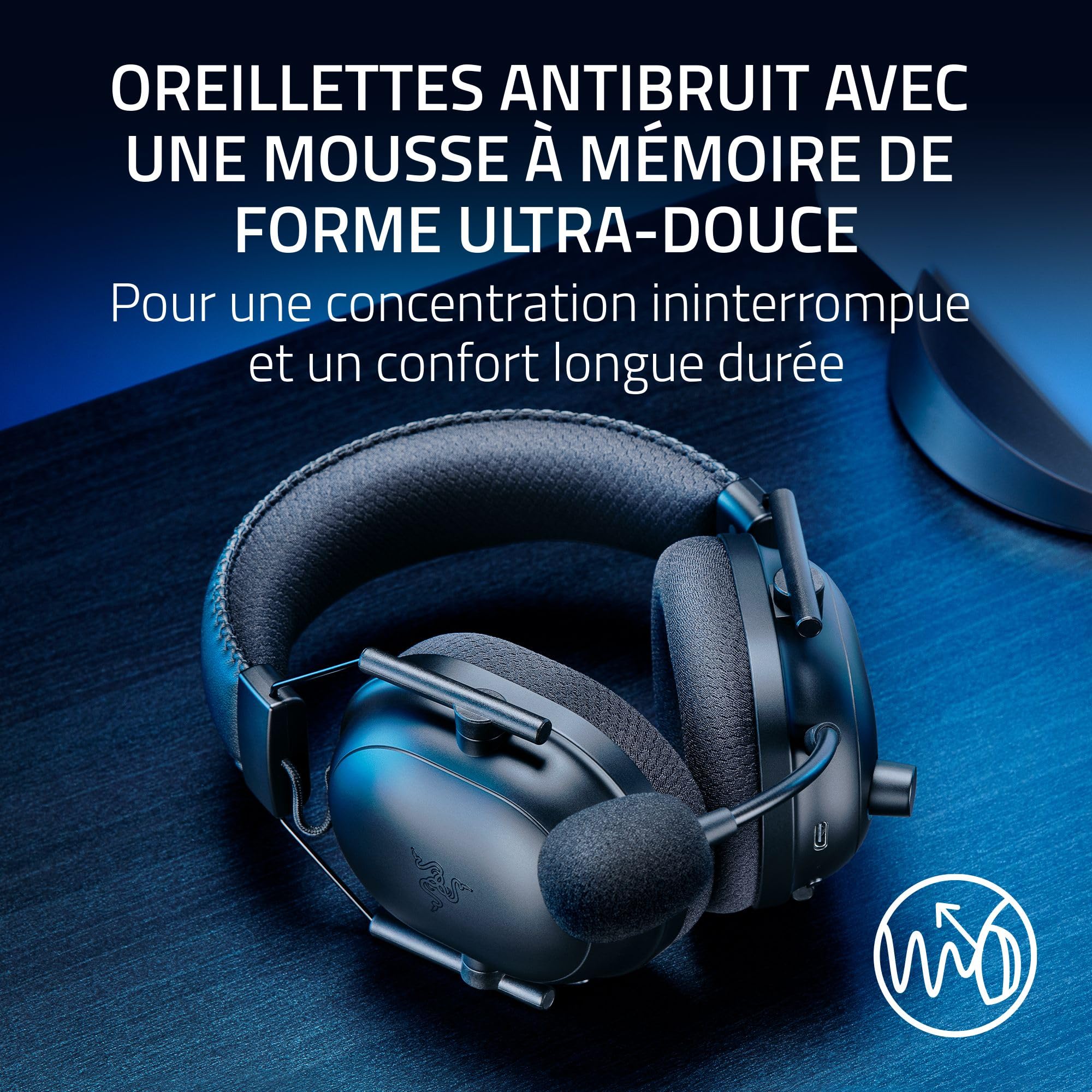 razer-blackshark-v2-pro-playstation-casque-e-sport-sans-fil-ps5-triforce-titaniu image 7