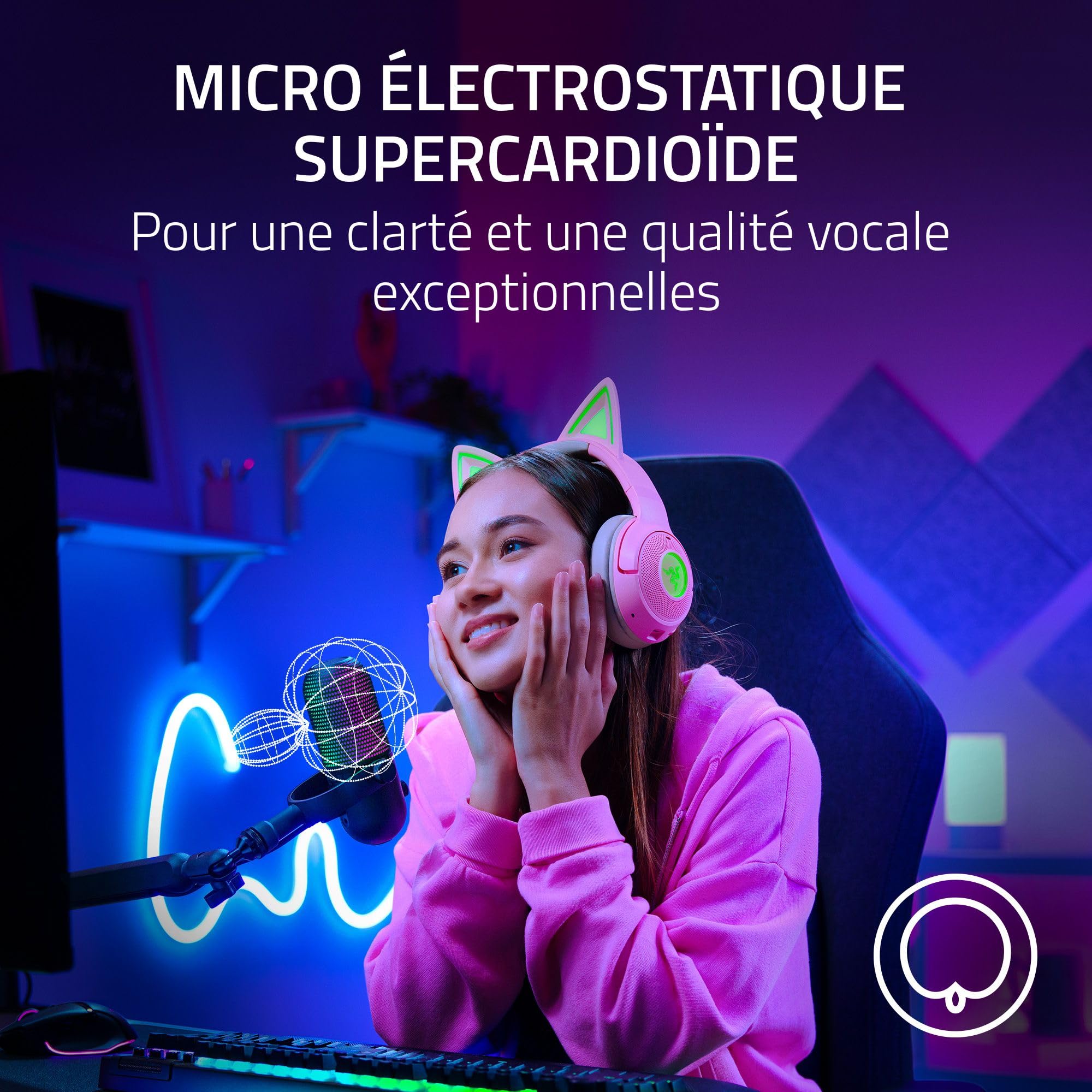 razer-seiren-v3-chroma-micro-usb-streaming-rgb-avec-tap-to-mute-capsule-supercar image 4