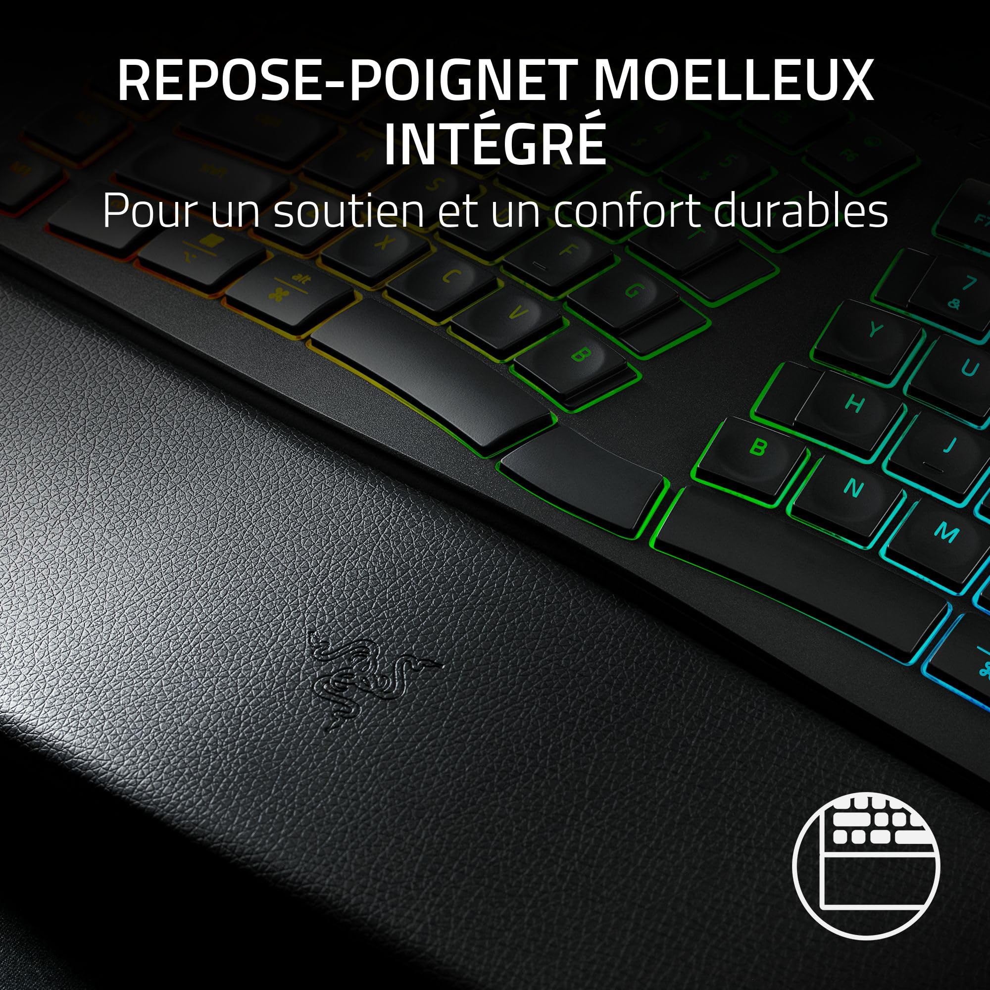 razer-pro-type-ergo-clavier-ergonomique-sans-fil-rgb-deux-parties-avec-ai-prompt image 6