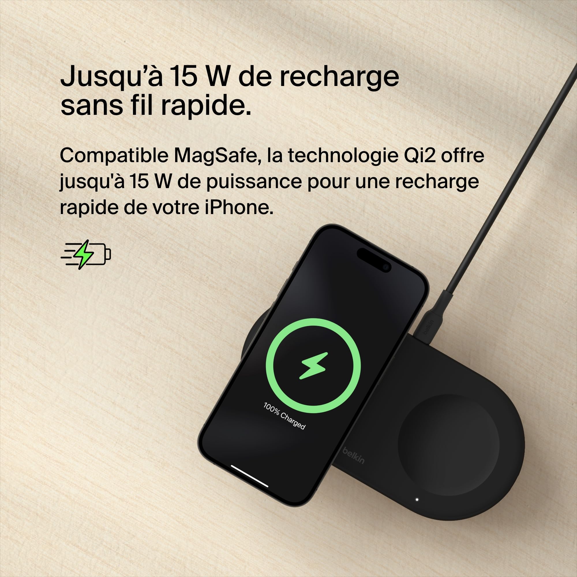 belkin-boostcharge-pro-station-de-recharge-2-en-1-qi2-15-w-compatible-magsafe-no image 4