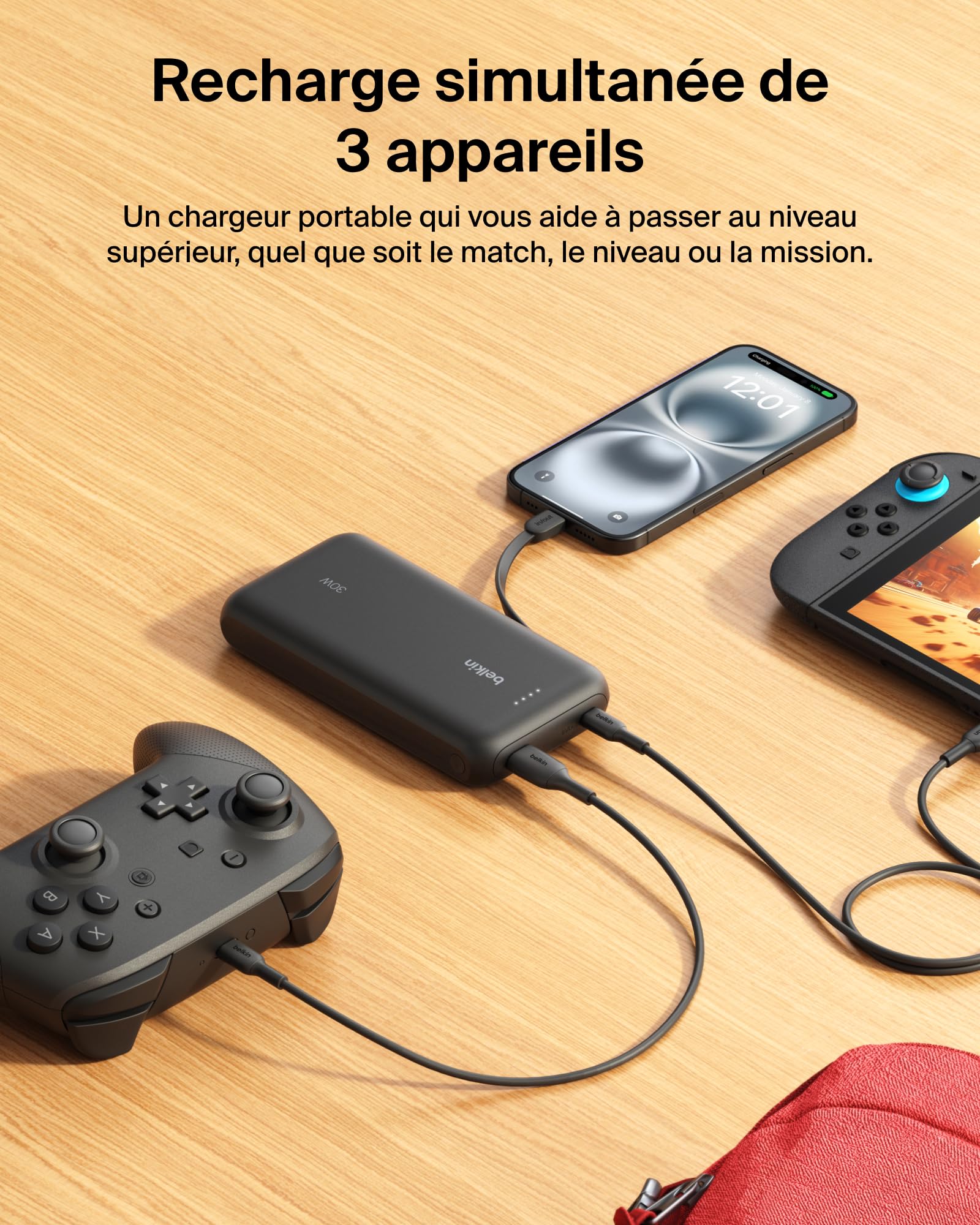 belkin-gaming-batterie-externe-20-000-mah-30-w-avec-c-ble-usb-c-int-gr-pour-nint image 4
