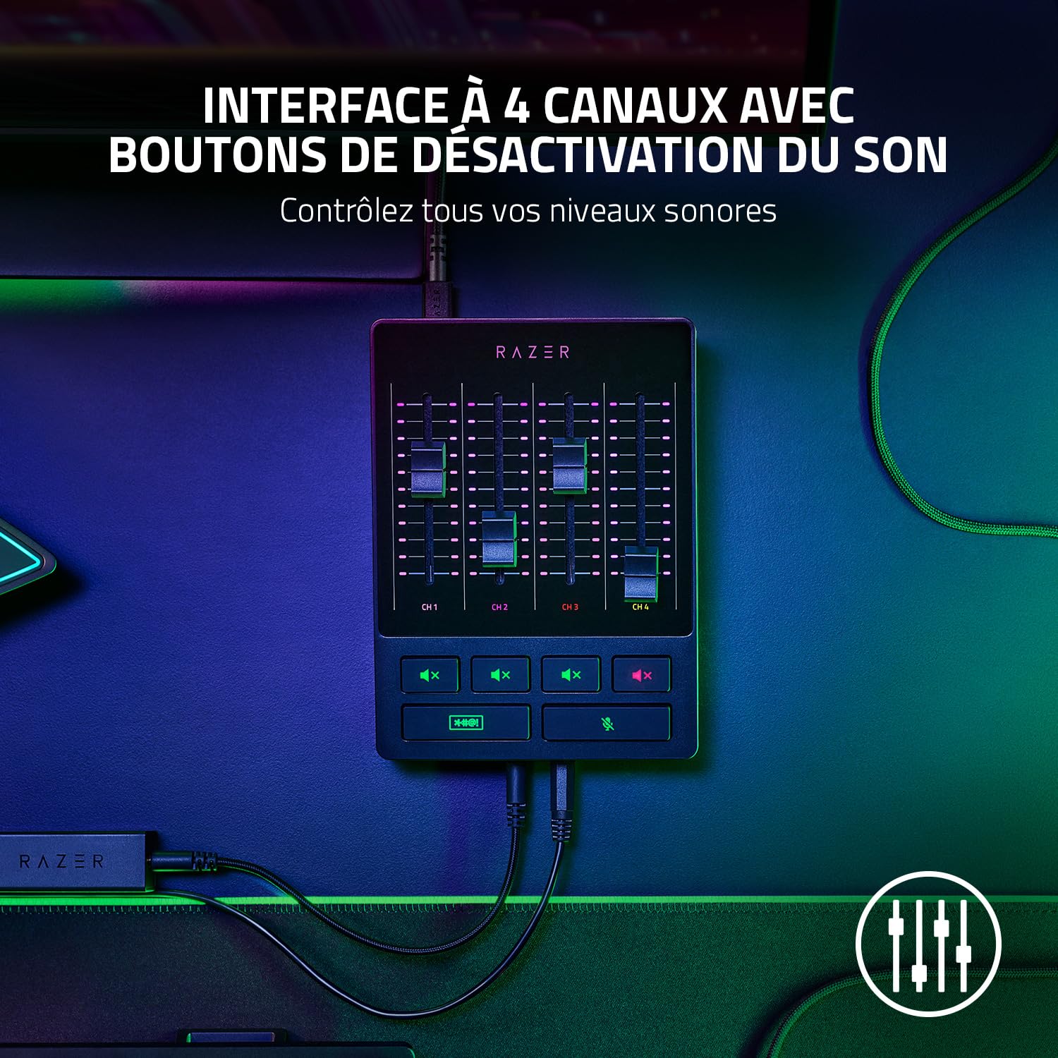 razer-audio-mixer-rz19-03860100-r3m1-mixeur-audio-analogique-4-canaux-pour-strea image 5