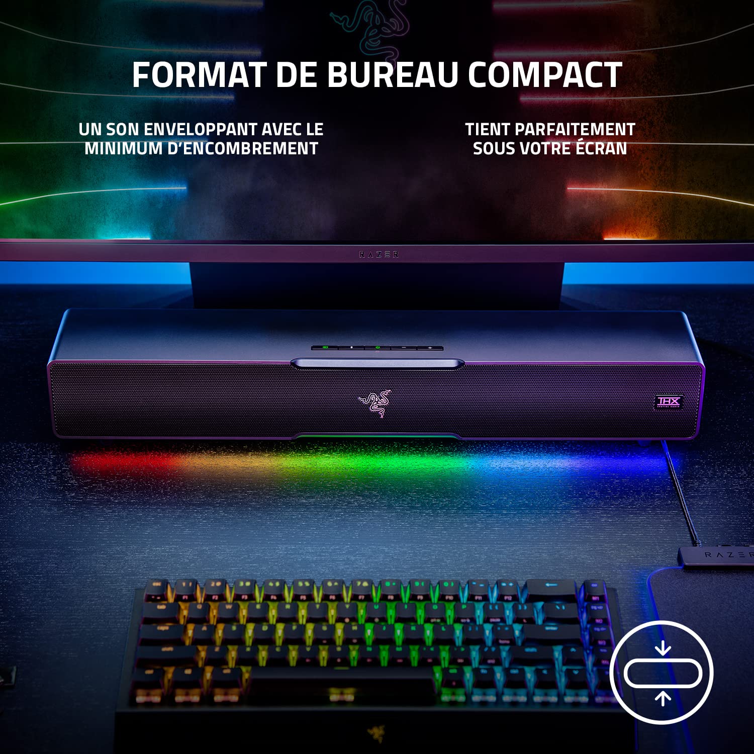 razer-leviathan-v2-barre-de-son-gaming-avec-caisson-de-basses-thx-spatial-audio- image 4