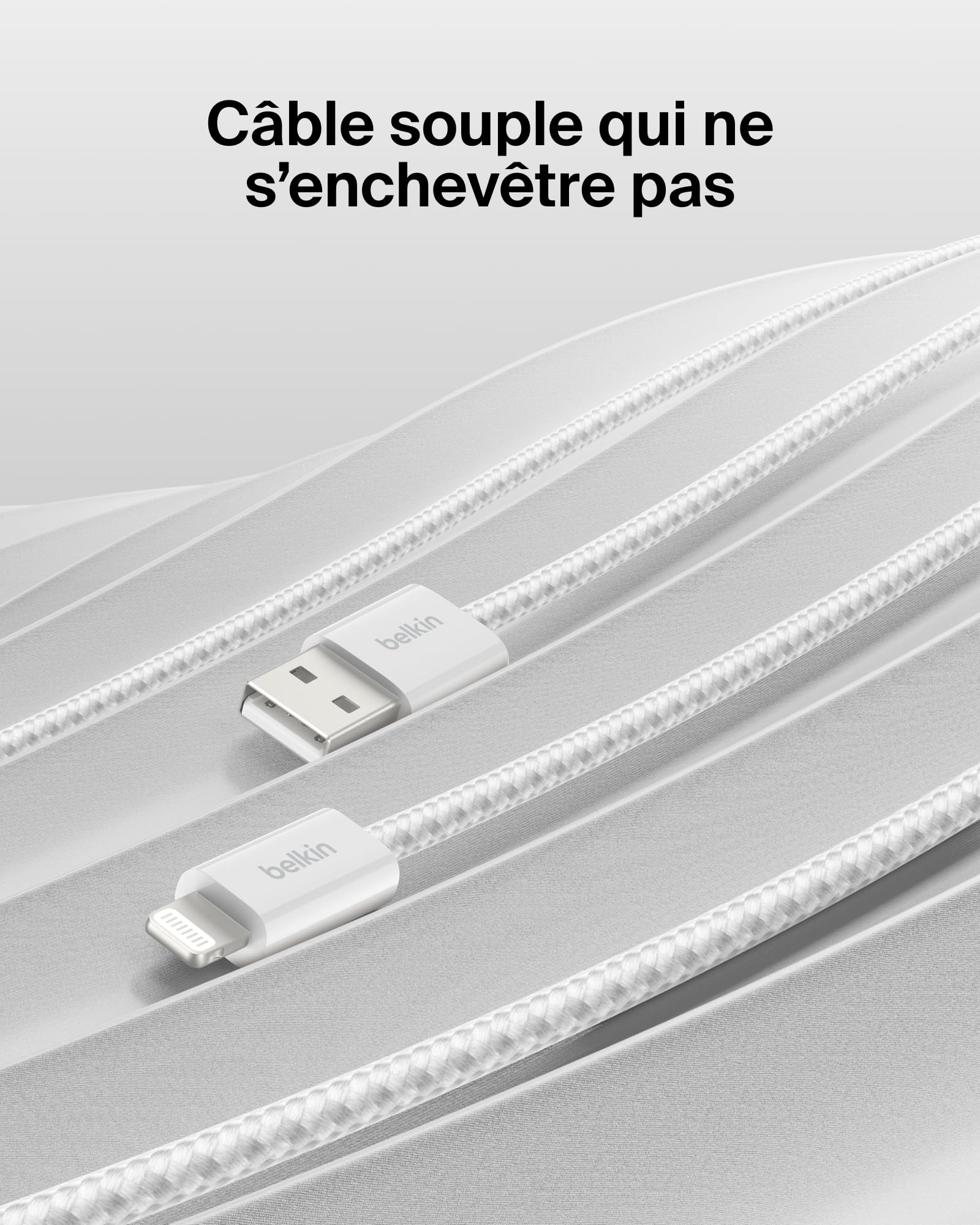 belkin-boostcharge-pack-de-2-c-bles-usb-a-vers-lightning-tress-s-1-5-m-charge-ra image 4