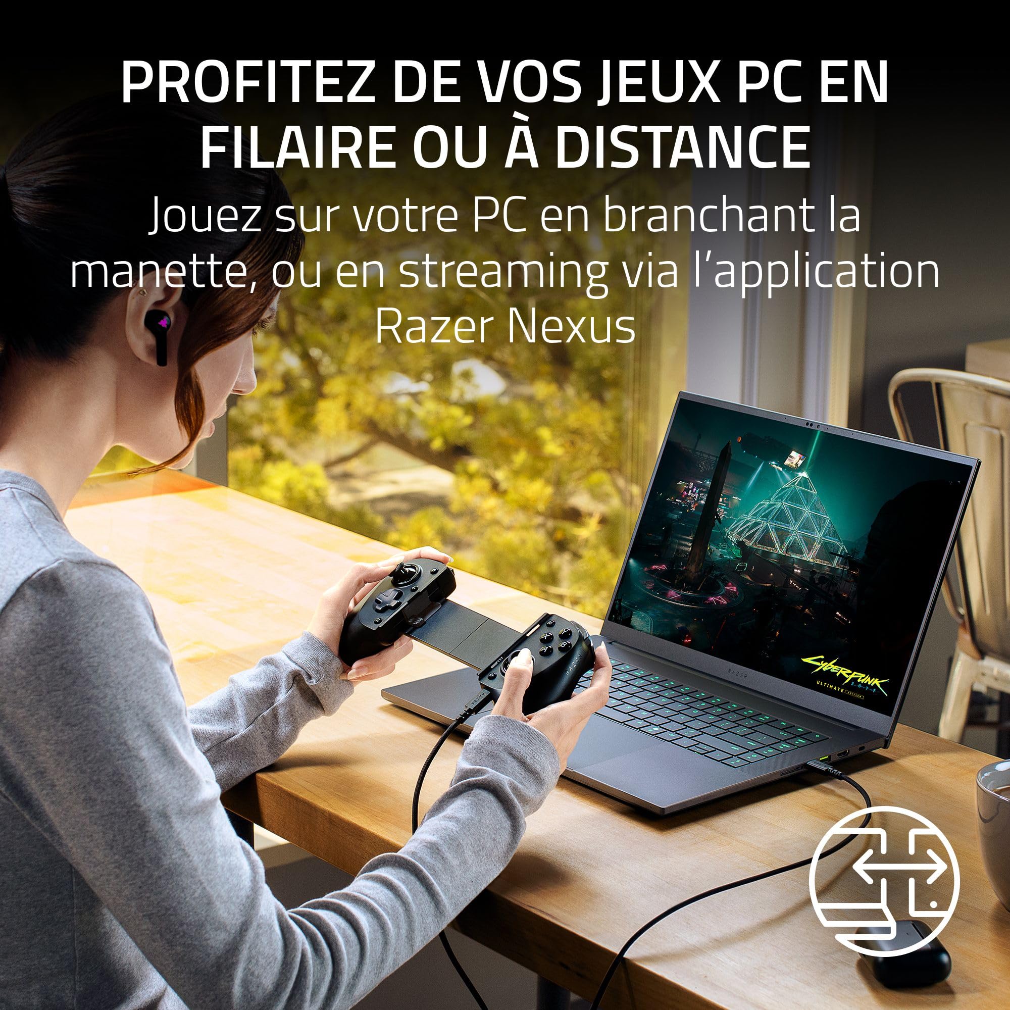 razer-kishi-v3-phantom-white-manette-mobile-pleine-taille-usb-c-pour-iphone-15-1 image 7