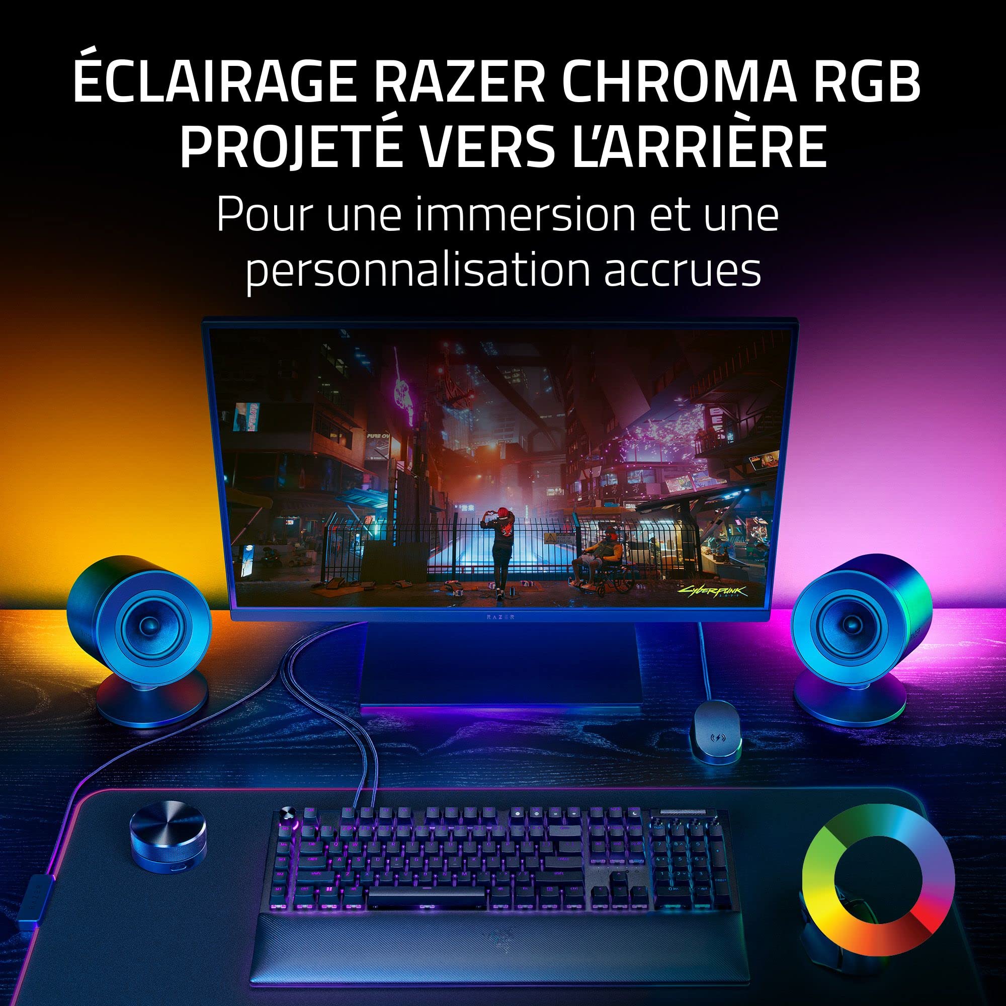 razer-nommo-v2-pro-syst-me-d-enceintes-gaming-2-1-large-bande-avec-caisson-de-ba image 5