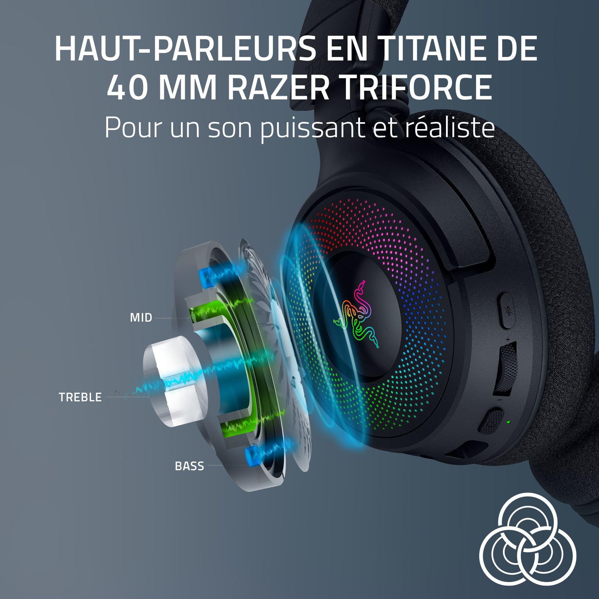 razer-kraken-v4-casque-gaming-sans-fil-3-modes-triforce-40-mm-thx-spatial-audio- image 6