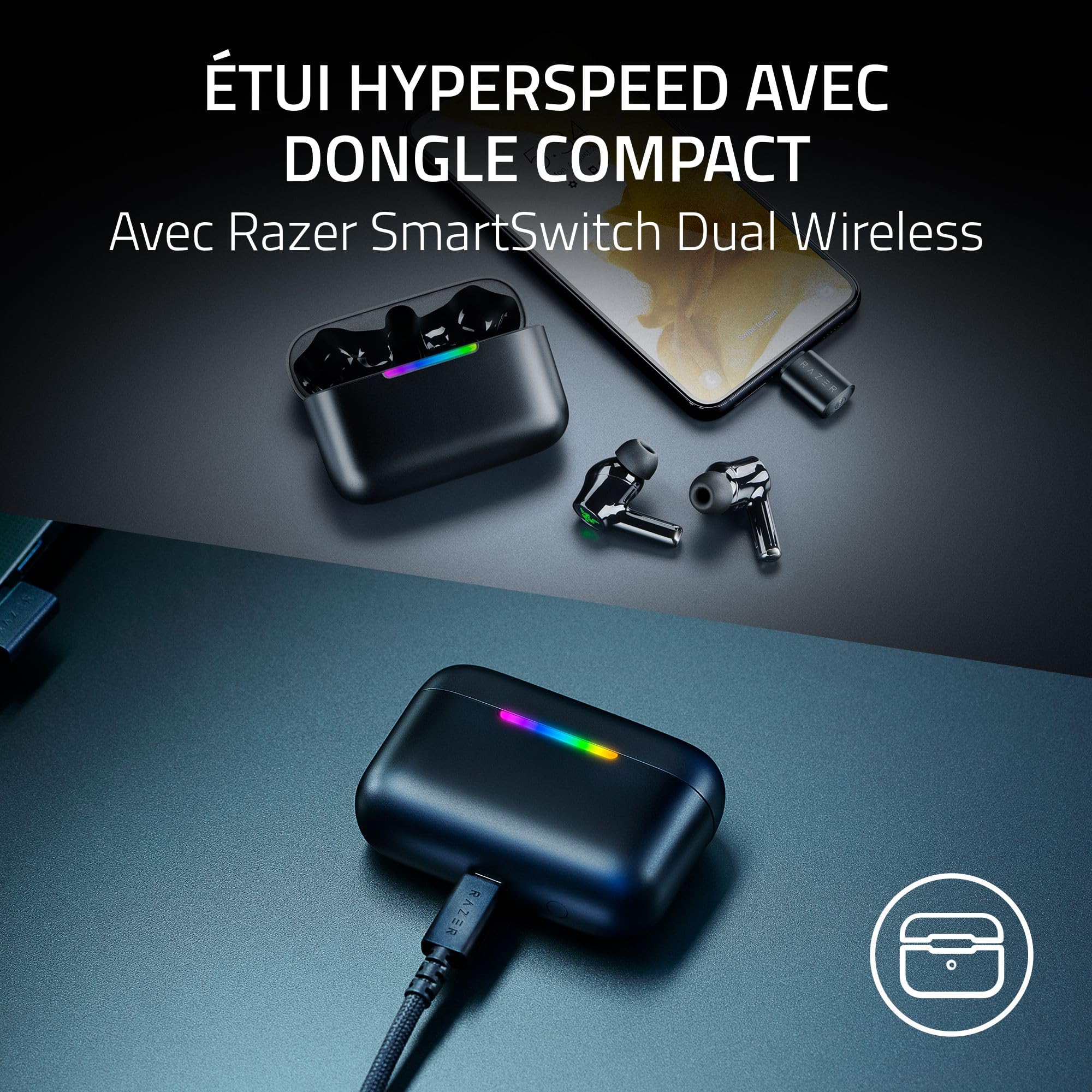 razer-hammerhead-v3-hyperspeed-couteurs-gaming-sans-fil-multiplateforme-avec-anc image 4