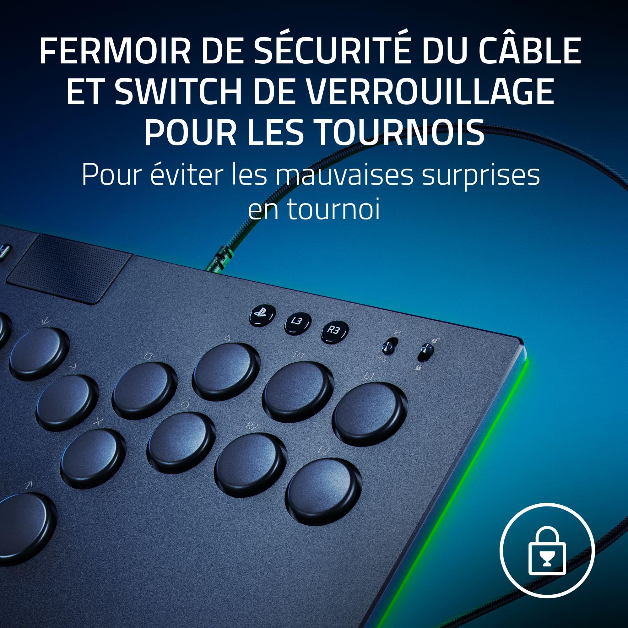 razer-kitsune-contr-leur-arcade-optique-all-button-pour-ps5-et-pc-4-boutons-de-m image 7