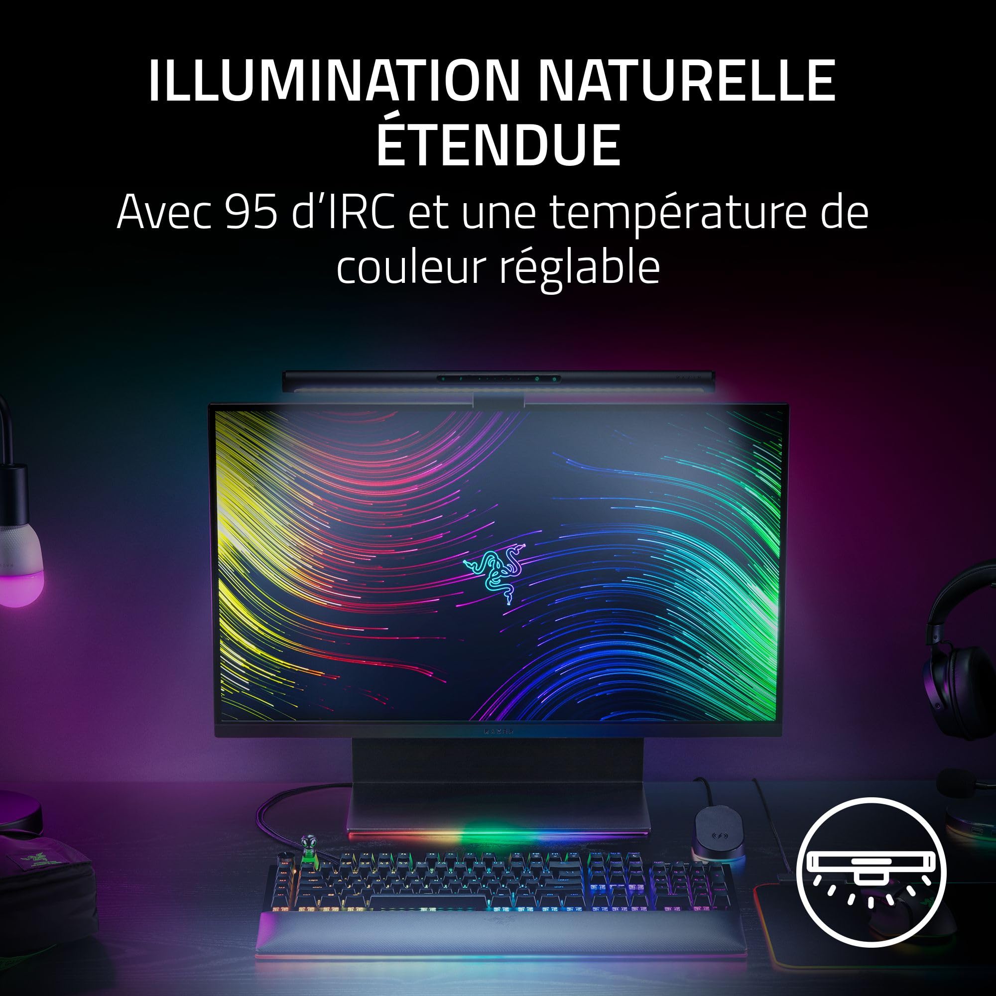 razer-aether-monitor-light-bar-barre-lumineuse-pour-cran-rgb-commandes-tactiles- image 3