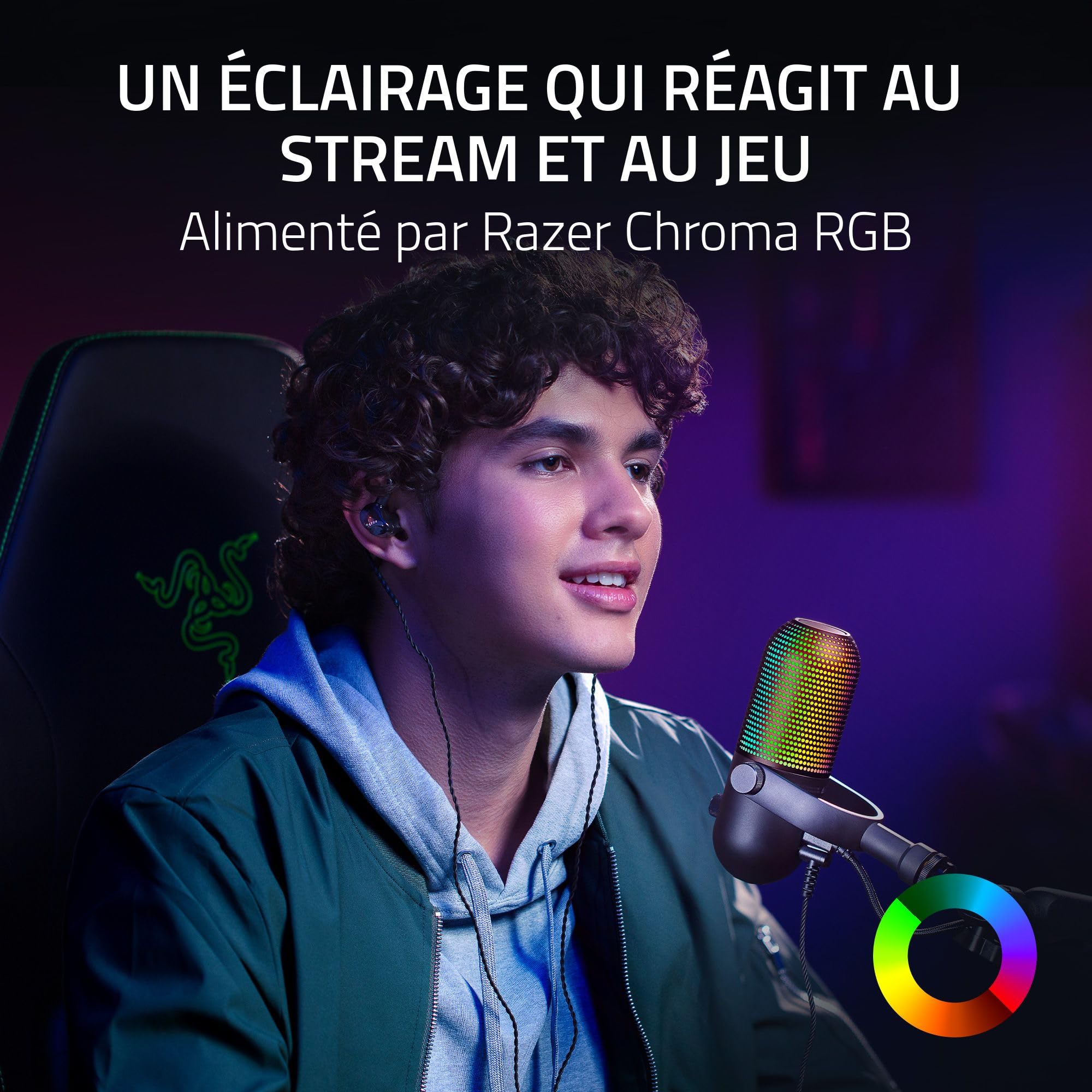 razer-seiren-v3-chroma-micro-usb-streaming-rgb-avec-tap-to-mute-capsule-supercar image 2