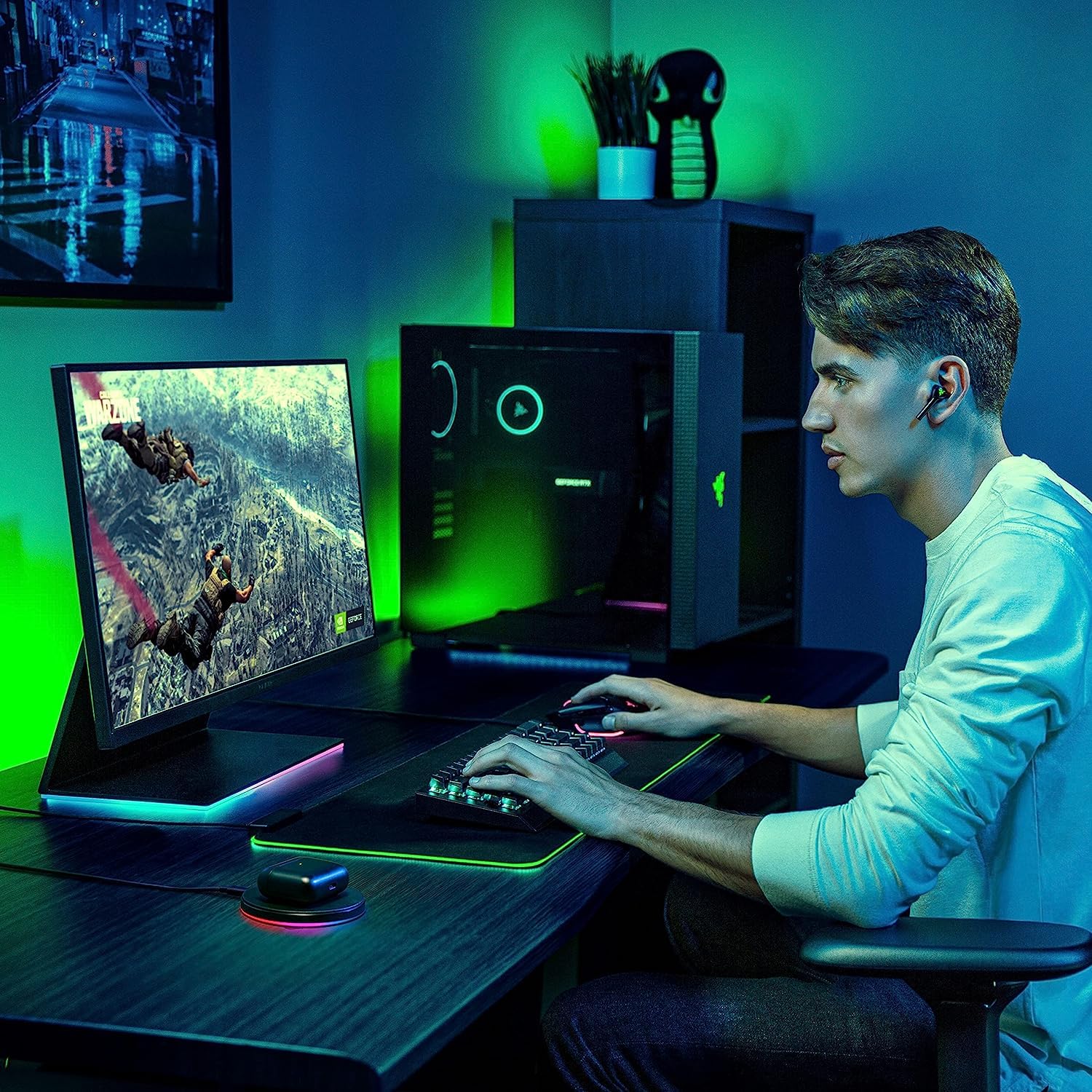 razer-hammerhead-pro-hyperspeed-couteurs-gaming-true-wireless-argb-avec-anc-hype image 2