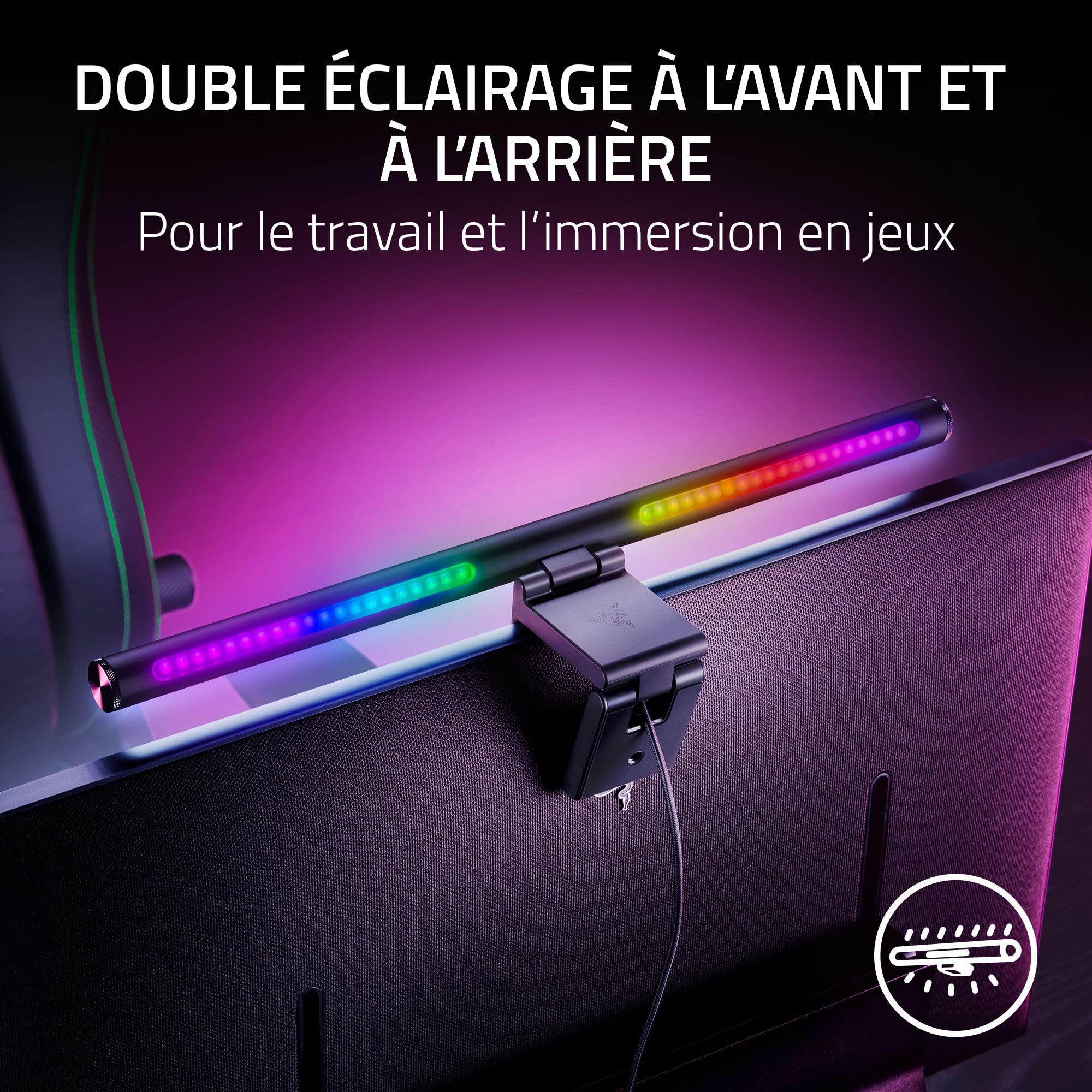 razer-aether-monitor-light-bar-barre-lumineuse-pour-cran-rgb-commandes-tactiles- image 2
