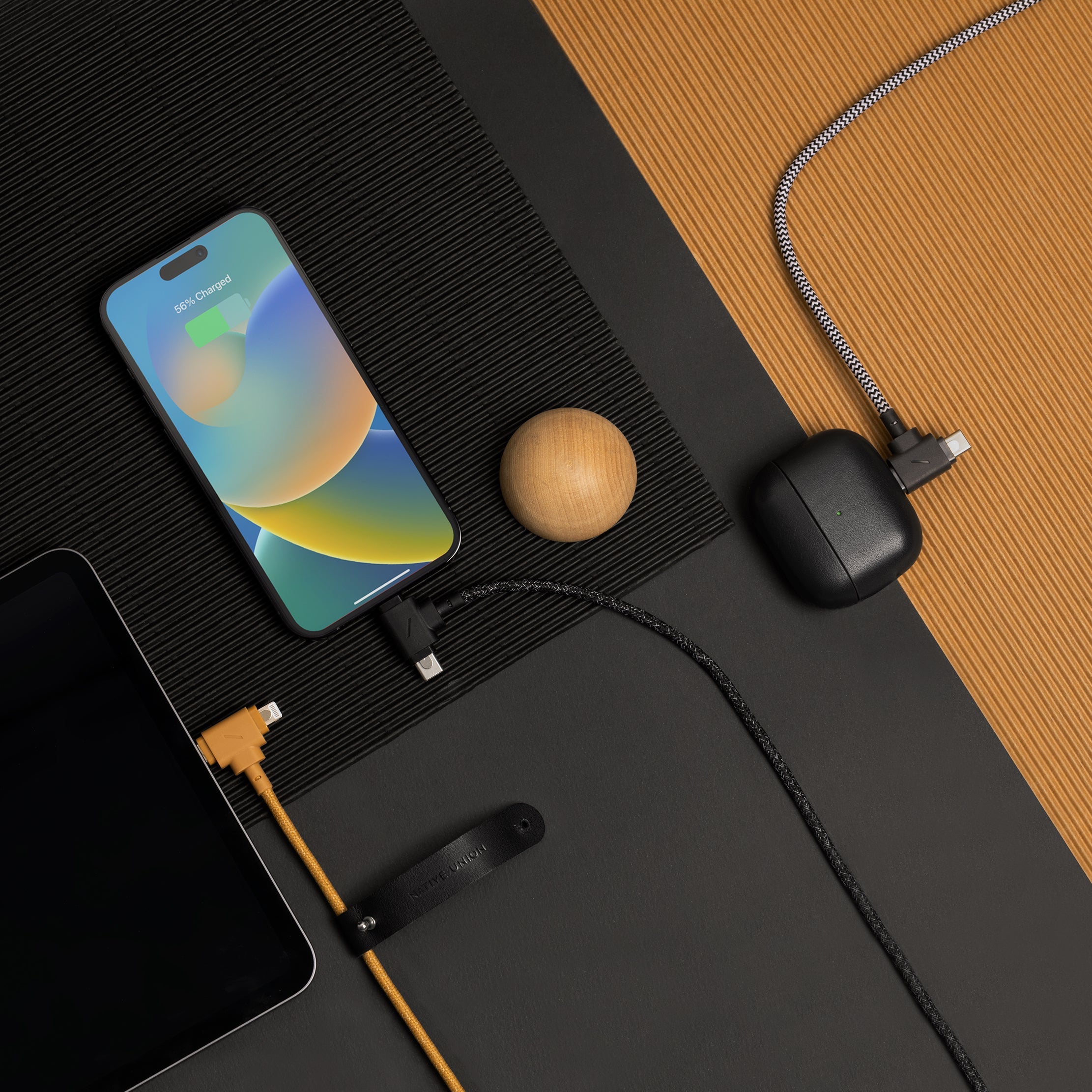 native-union-belt-cable-duo-c-ble-2-en-1-usb-c-vers-usb-c-lightning-charge-rapid image 2