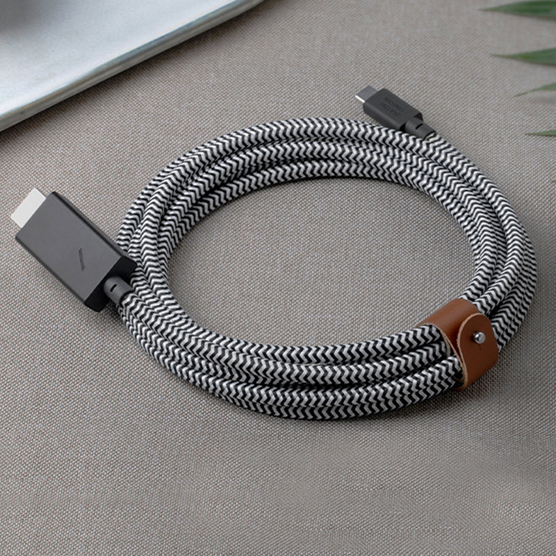 native-union-belt-hdmi-c-ble-hdmi-usb-c-4k-60hz-3-m-tress-renforc-avec-sangle-en image 2