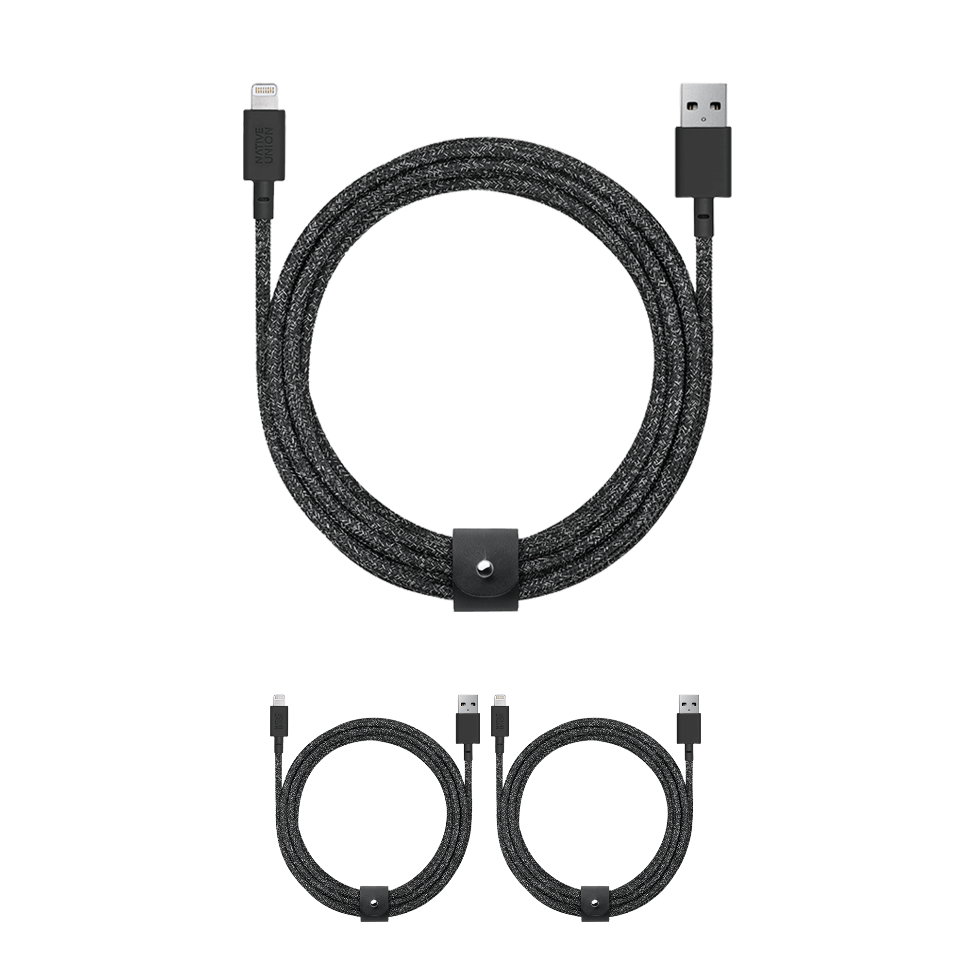 native-union-belt-cable-xl-3-pack-usb-a-lightning-c-bles-10-ft-certifi-s-mfi-tre image 1