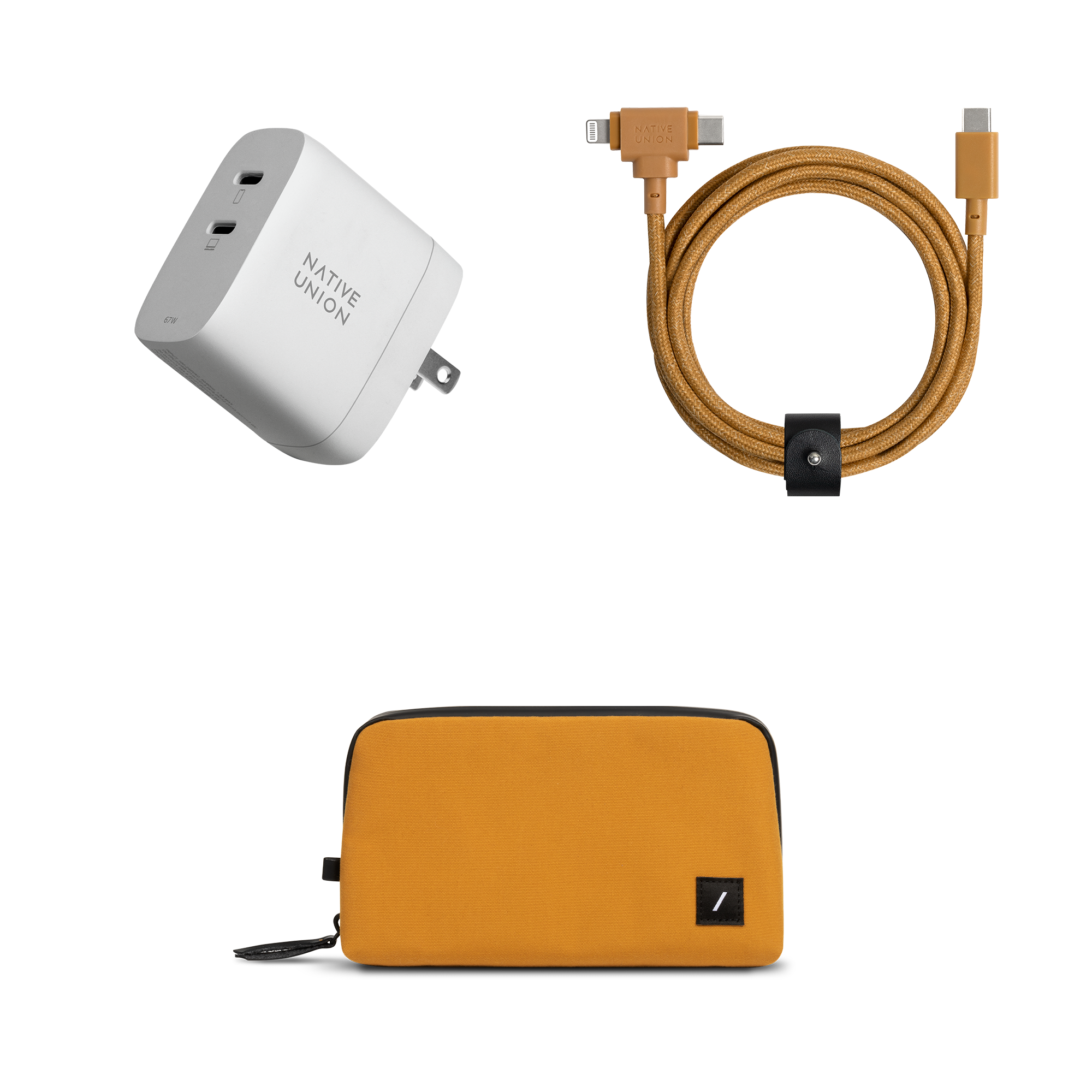 native-union-the-traveler-set-de-voyage-chargeur-gan-pd-67w-3-ports-belt-cable-d image 1