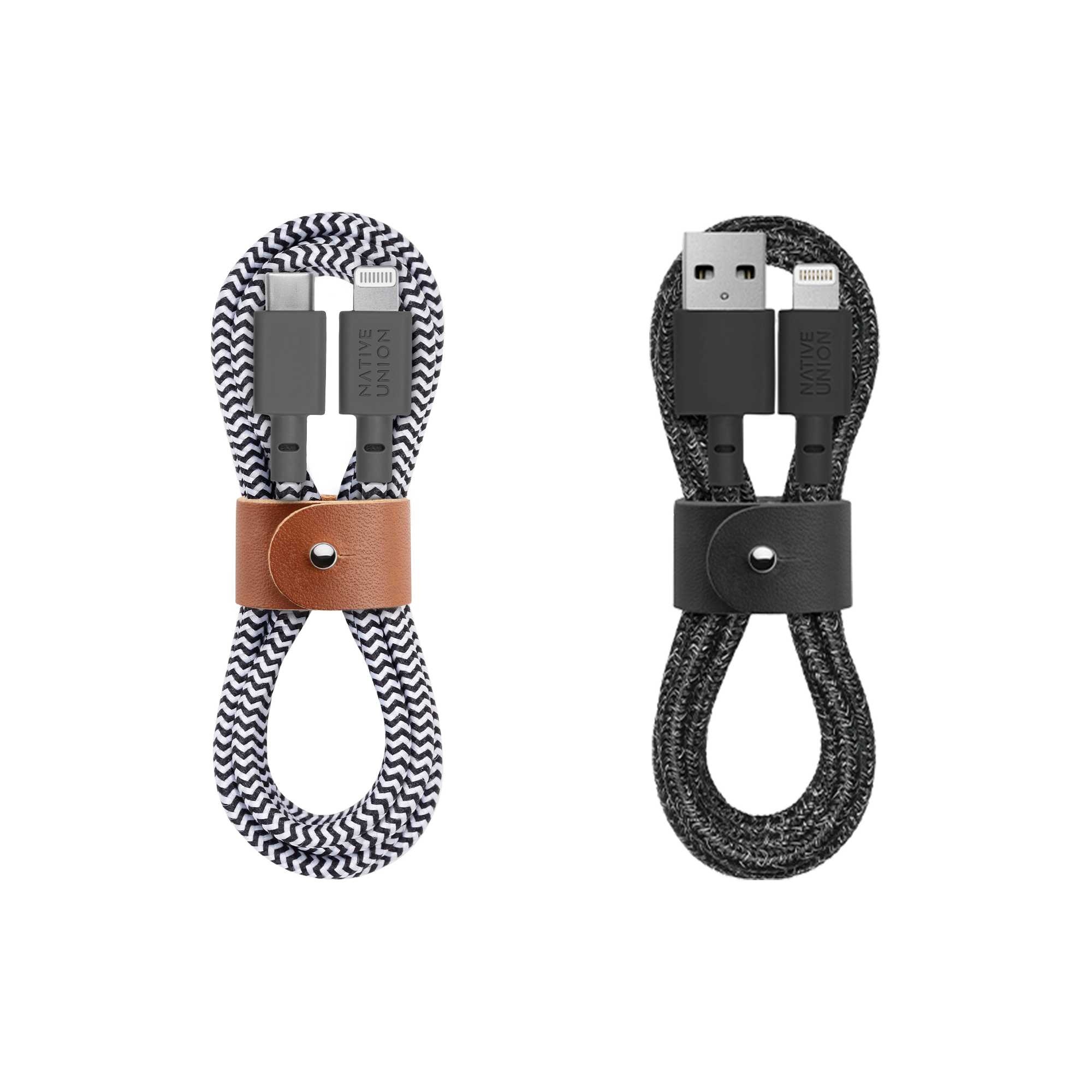 native-union-belt-cable-set-c-ble-tress-usb-a-lightning-et-usb-c-lightning-certi image 1