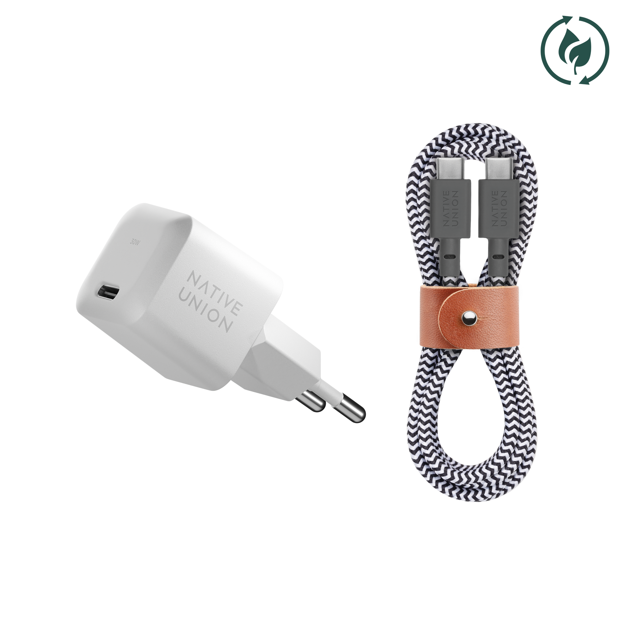 native-union-fast-gan-charger-pd-30w-avec-c-ble-usb-c-chargeur-compact-duo-iphon image 8