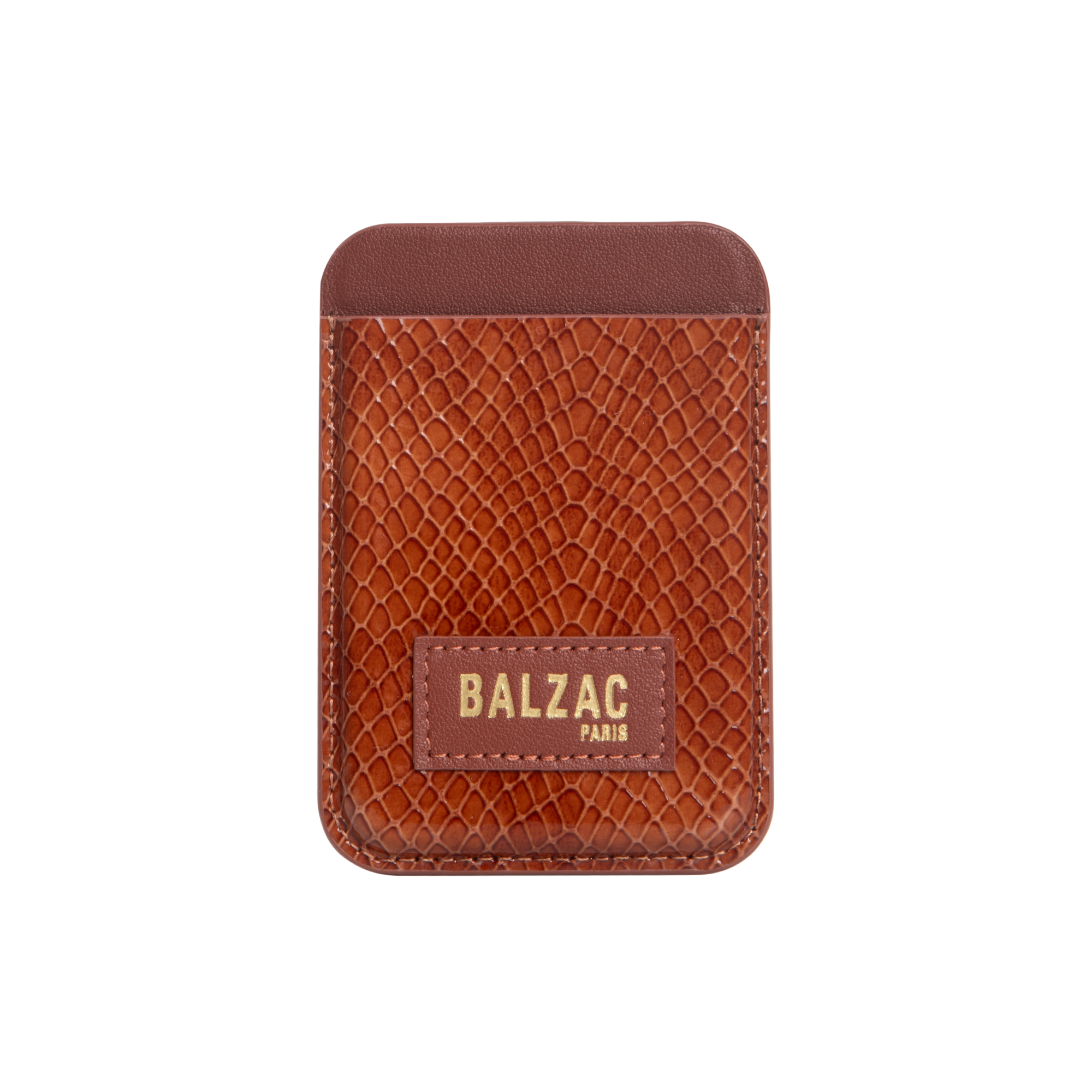 native-union-embossed-cognac-magnetic-card-holder-porte-cartes-magn-tique-magsaf image 1