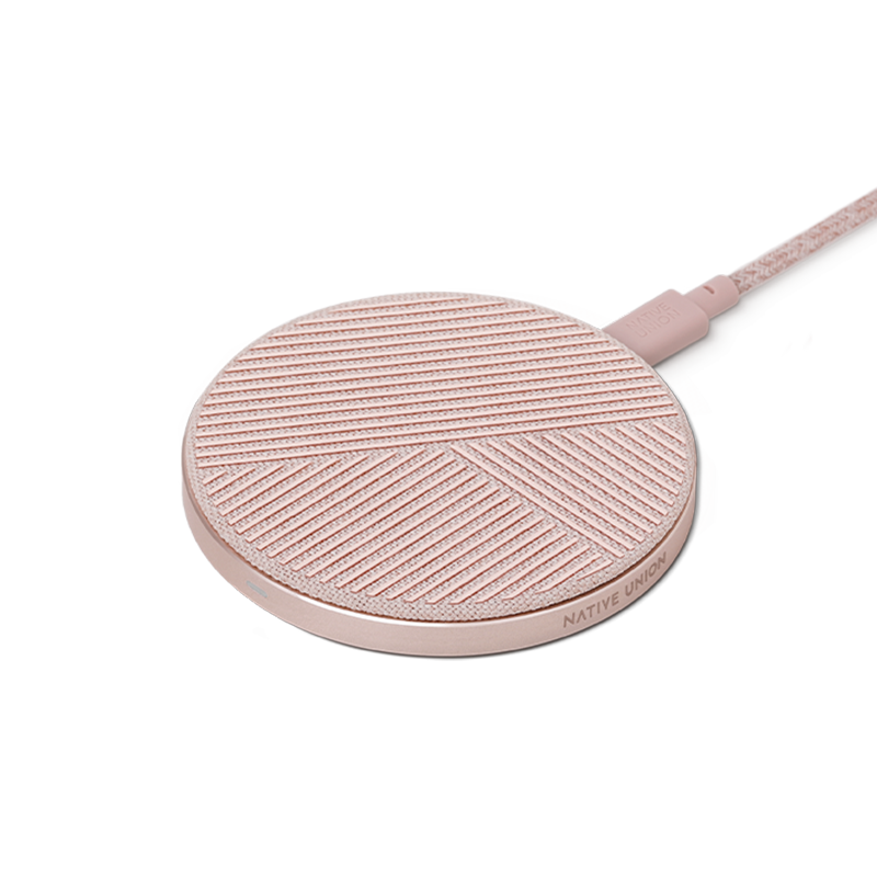 native-union-drop-wireless-charger-chargeur-sans-fil-qi-10-w-base-aluminium-et-t image 2