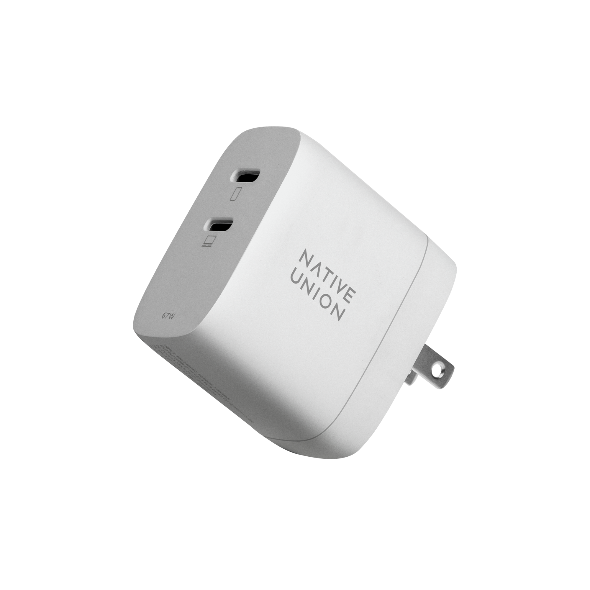 native-union-fast-gan-charger-pd-67w-2x-usb-c-chargeur-rapide-double-port-pour-m image 3