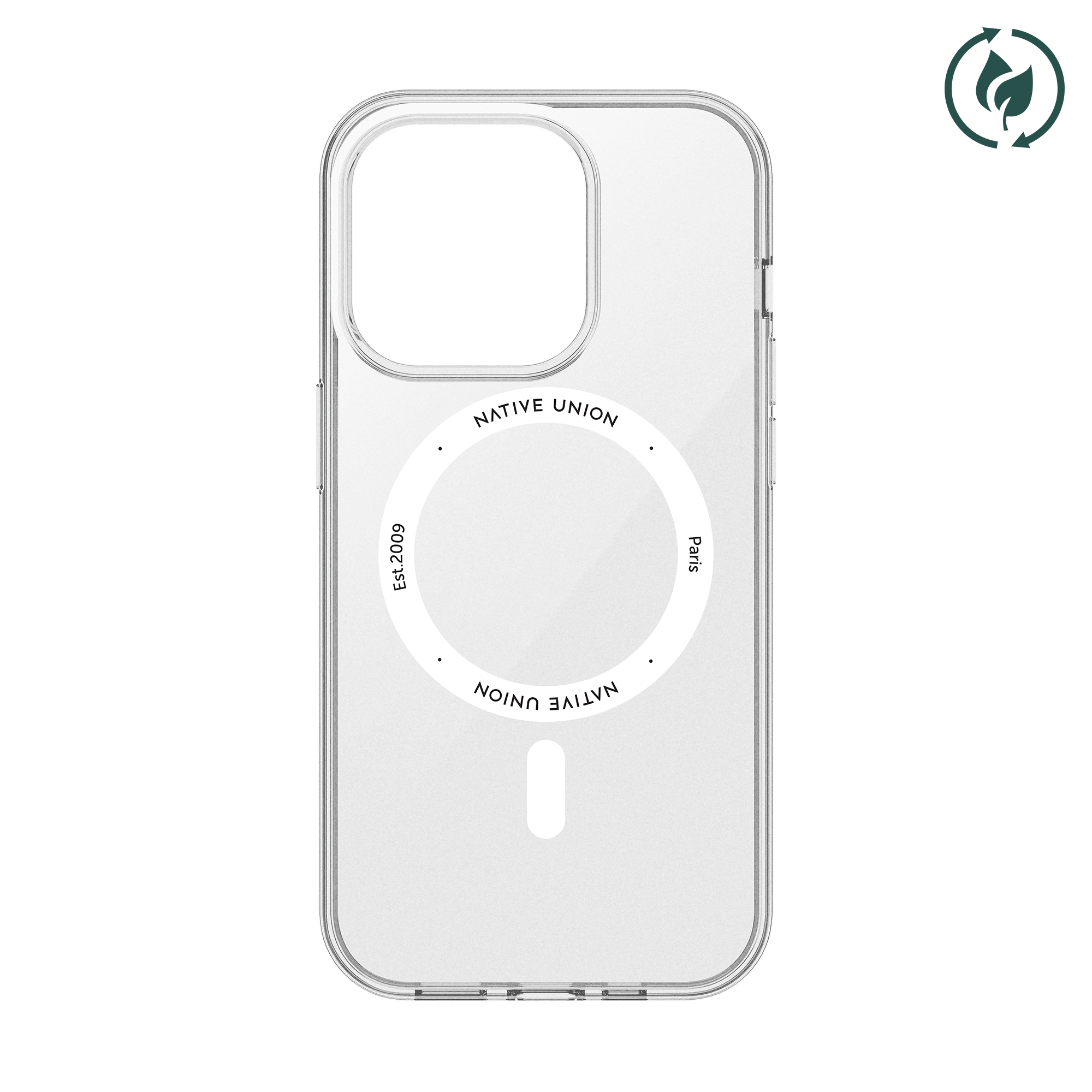 native-union-re-clear-case-pour-iphone-14-coque-transparente-100-recycl-e-magsaf image 1