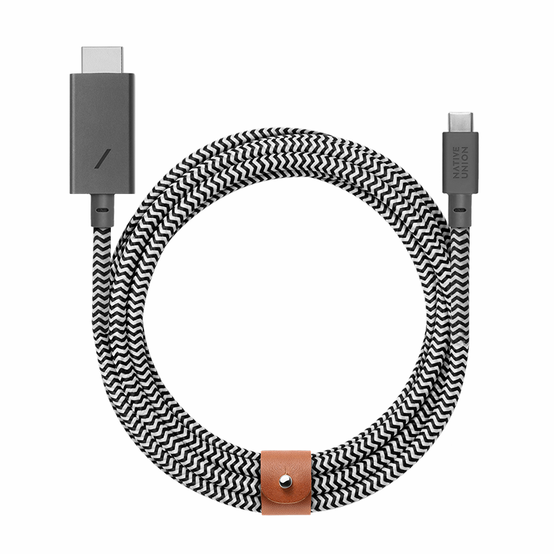 native-union-belt-hdmi-c-ble-hdmi-usb-c-4k-60hz-3-m-tress-renforc-avec-sangle-en image 1