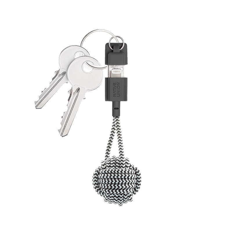 native-union-key-cable-usb-a-vers-lightning-c-ble-de-charge-porte-cl-s-certifi-m image 1