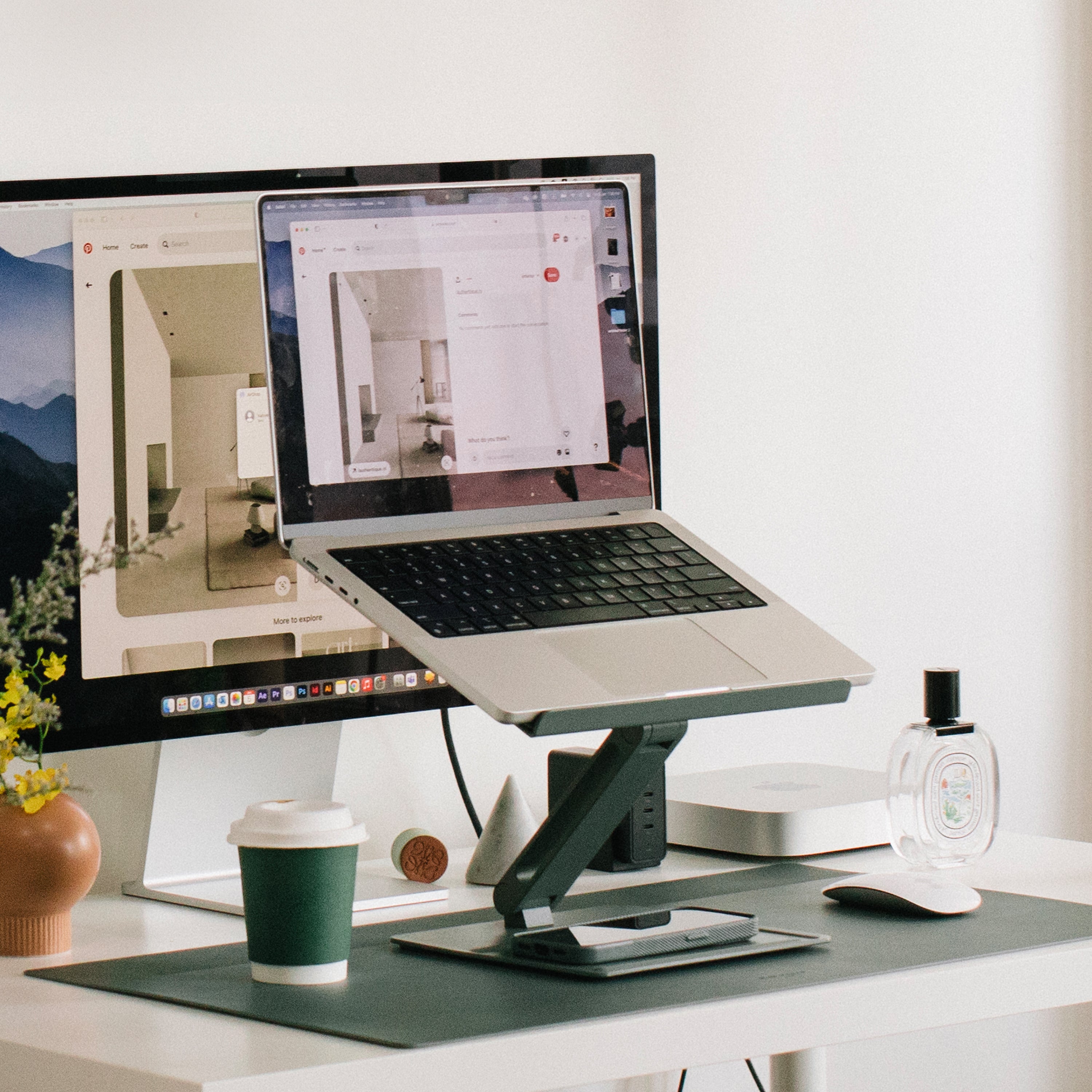 native-union-the-perfect-desk-set-support-d-ordinateur-portable-r-glable-et-tapi image 2