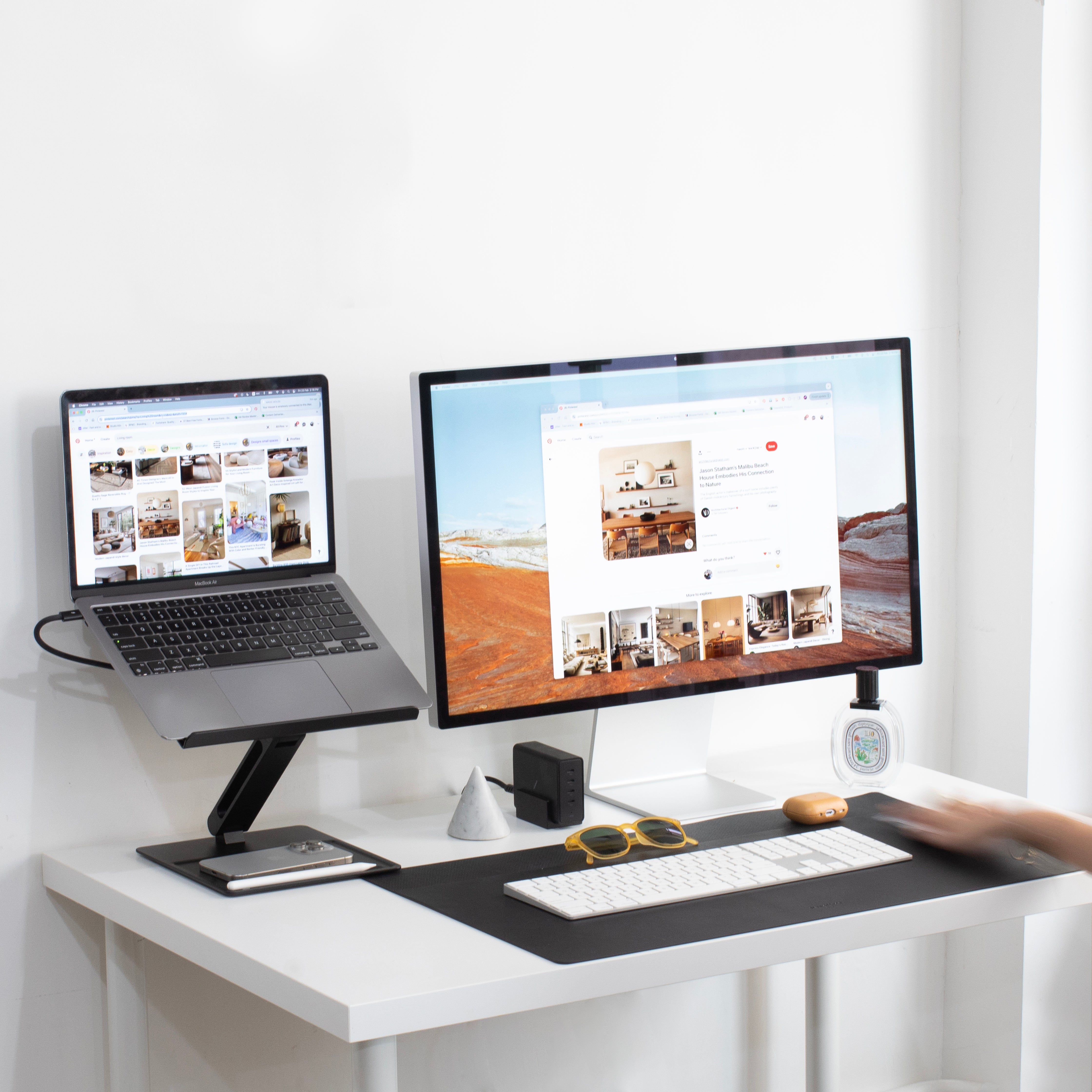 native-union-the-perfect-desk-set-support-d-ordinateur-portable-r-glable-et-tapi image 5
