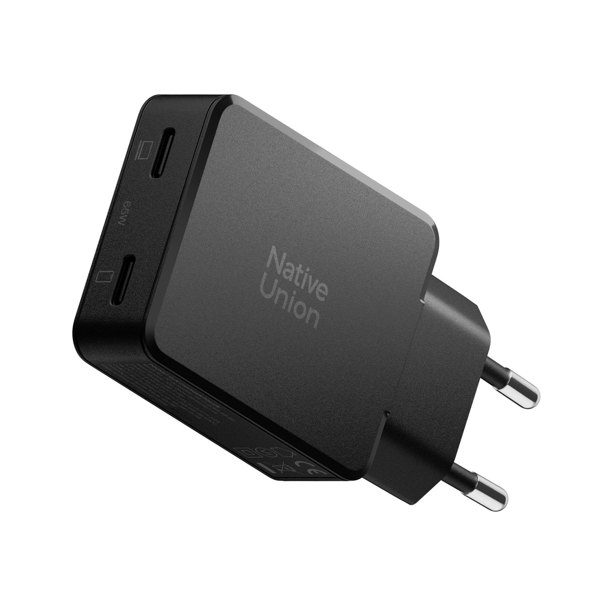 native-union-pocket-gan-charger-pd-65w-chargeur-ultra-fin-2-ports-usb-c-power-de image 1